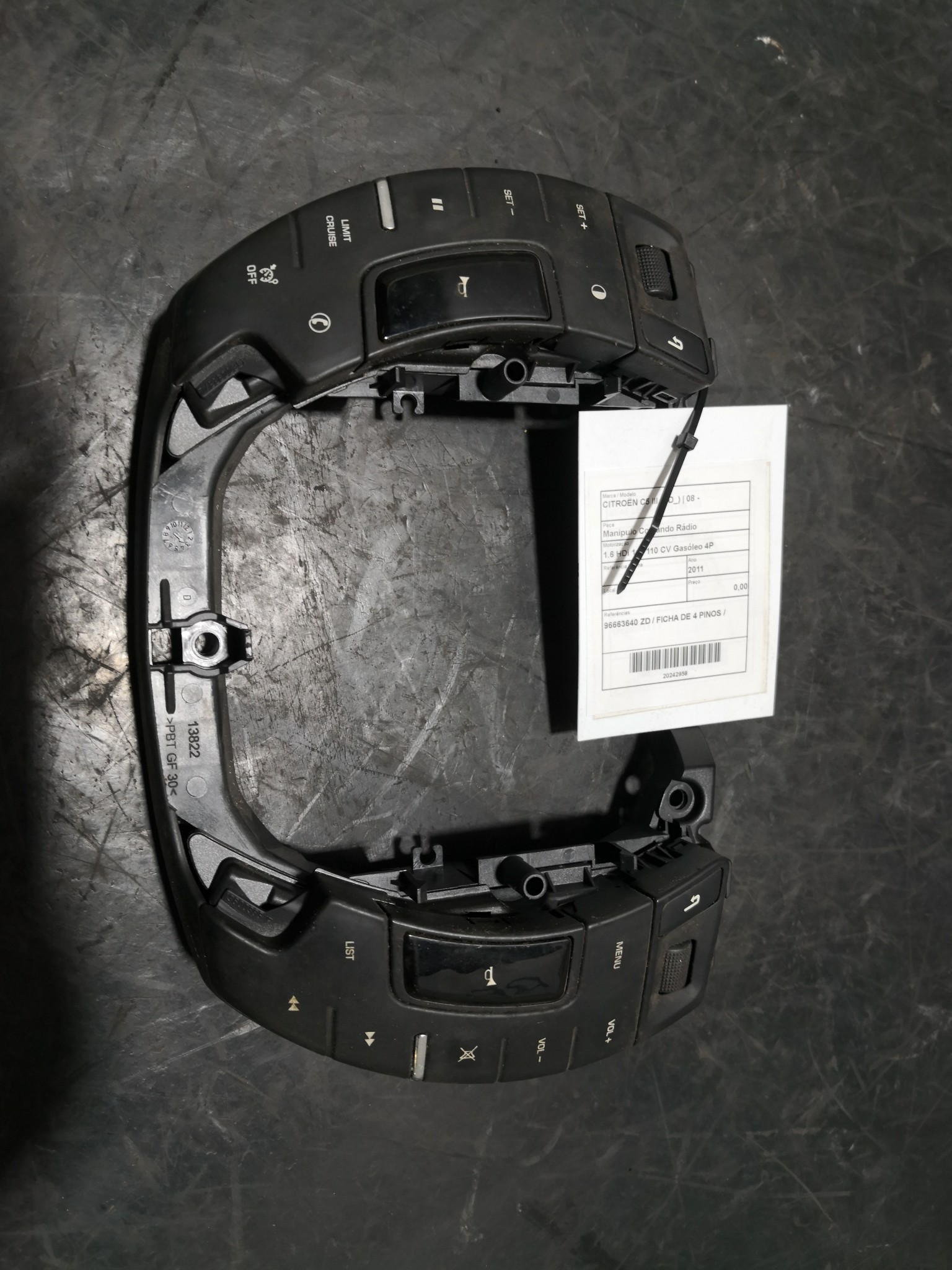 Manipulo Comando Rádio CITROEN C5 III (RD_) | 08 -  Imagem-1
