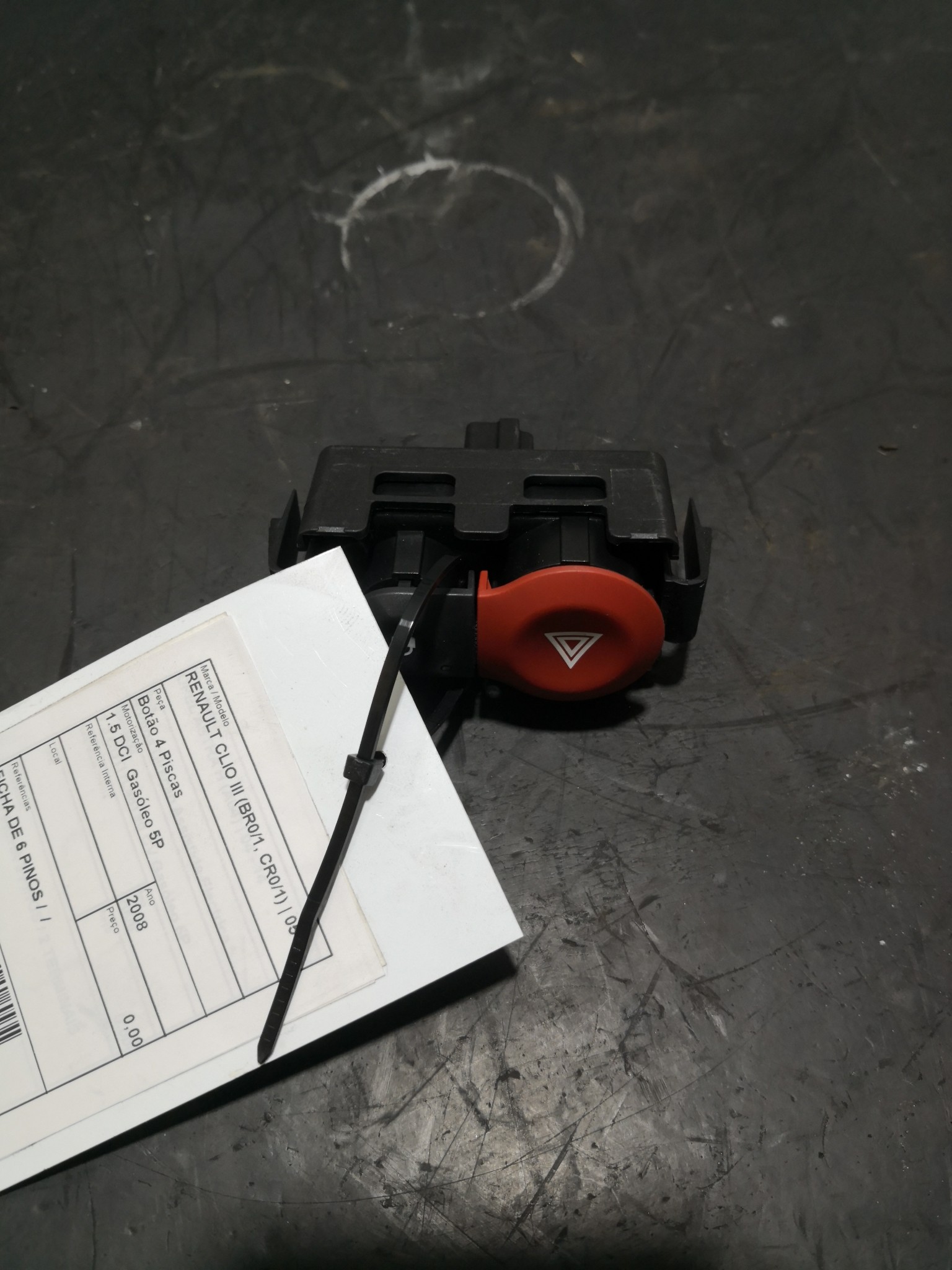 Botão 4 Piscas RENAULT - ID S_103063