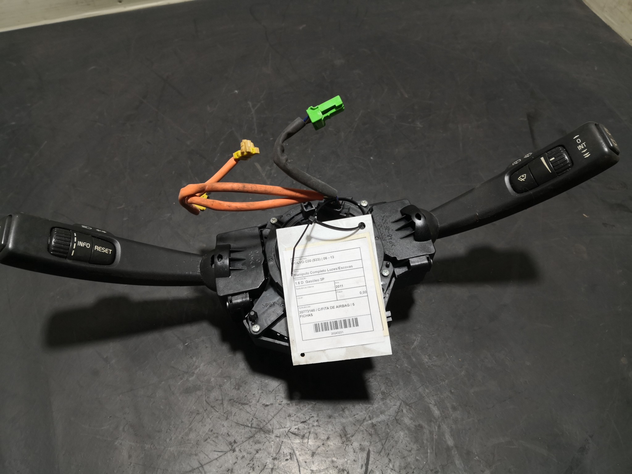 Manipulo Completo Luzes/Escovas VOLVO - ID S_103230