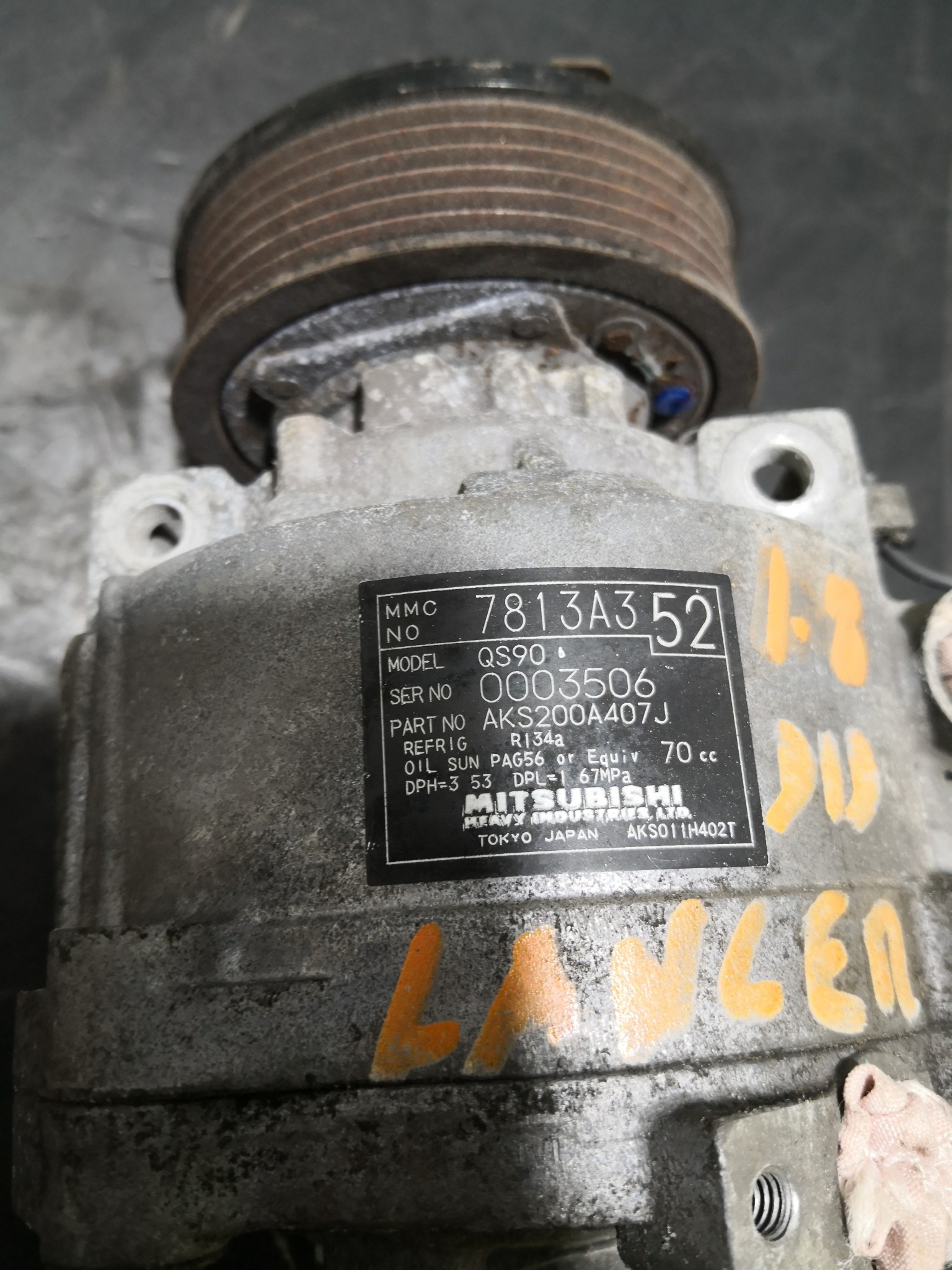 Compressor do Ar condicionado MITSUBISHI LANCER VIII (CY_A, CZ_A) | 07 -  Imagem-1