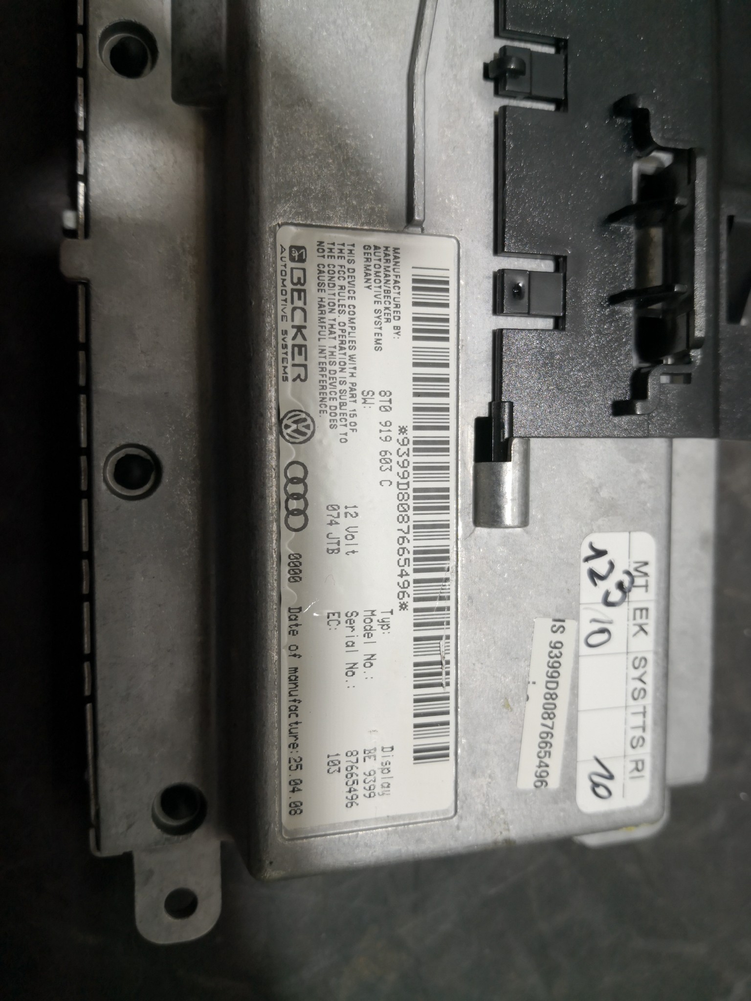 Display GPS AUDI A4 (8K2, B8) | 07 - 15 Imagem-2