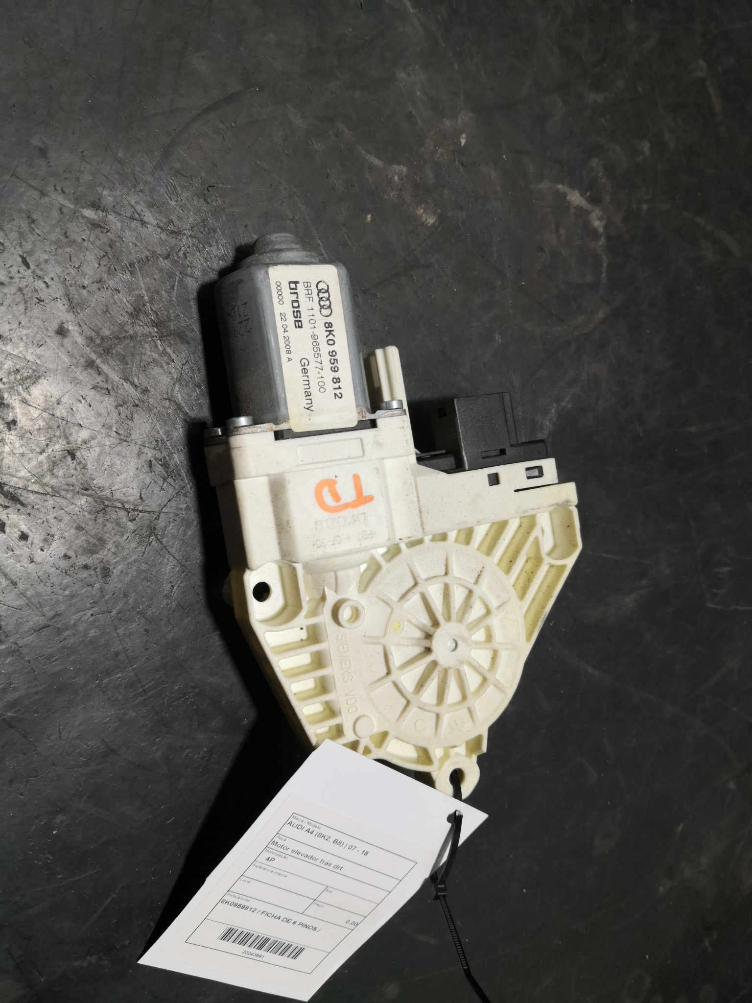 Motor elevador trás drt AUDI A4 (8K2, B8) | 07 - 15 Imagem-1