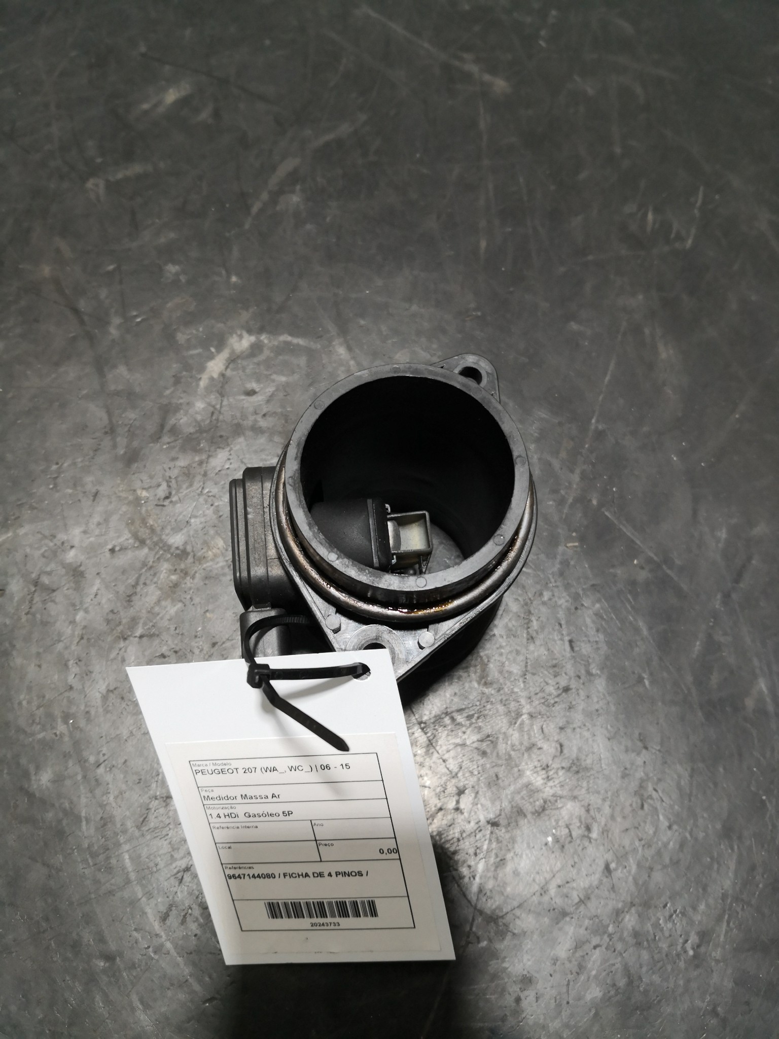 Medidor Massa Ar PEUGEOT - ID S_103732