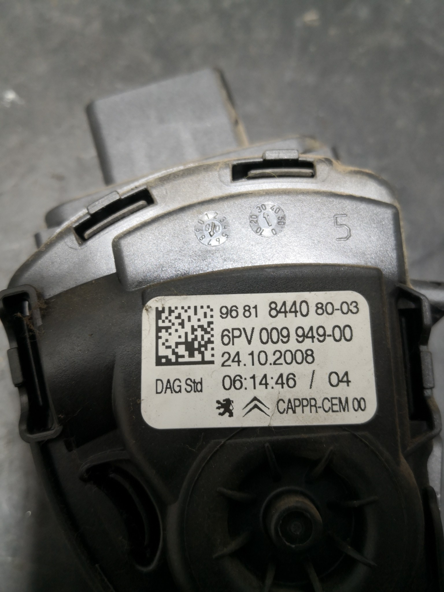 Pedal Potenciometro Acelerador PEUGEOT - ID S_103743