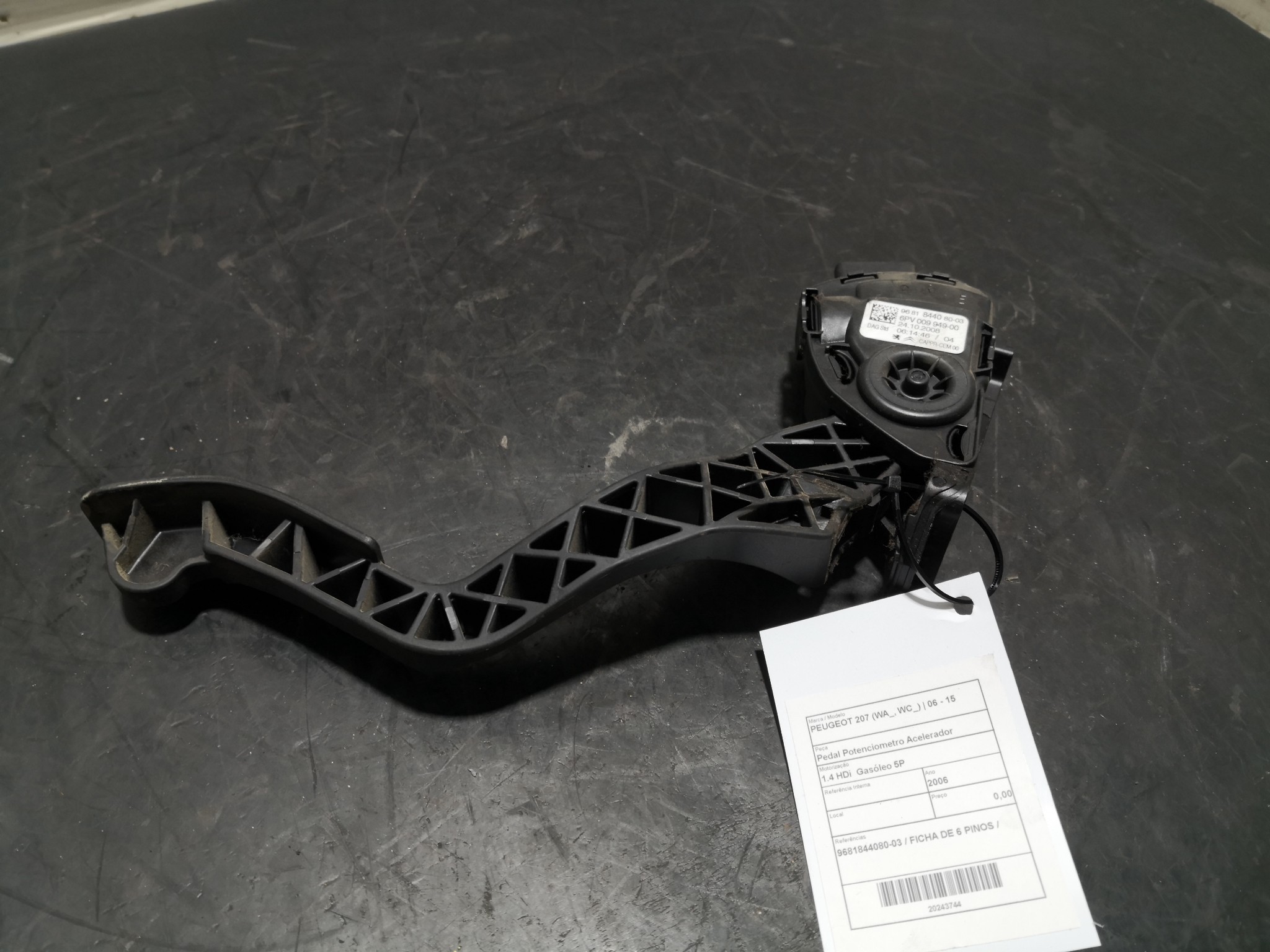 Pedal Potenciometro Acelerador PEUGEOT 207 (WA_, WC_) | 06 - 15 Imagem-2