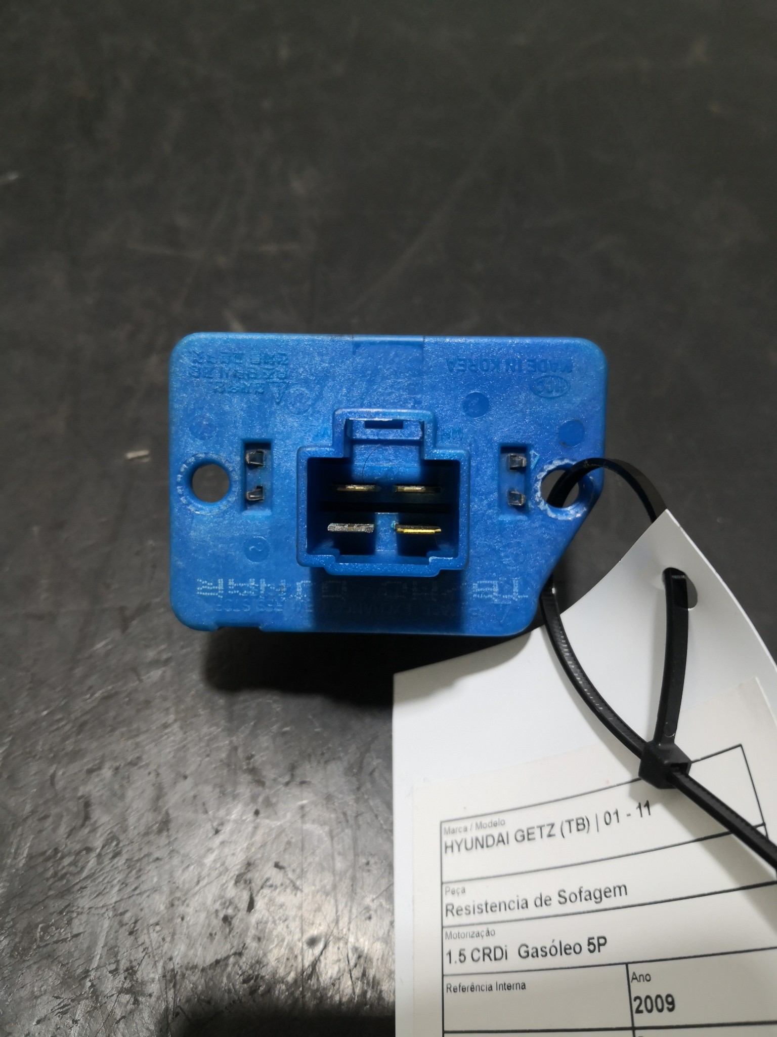 Resistencia de Sofagem HYUNDAI GETZ (TB) | 01 - 11 Imagem-1
