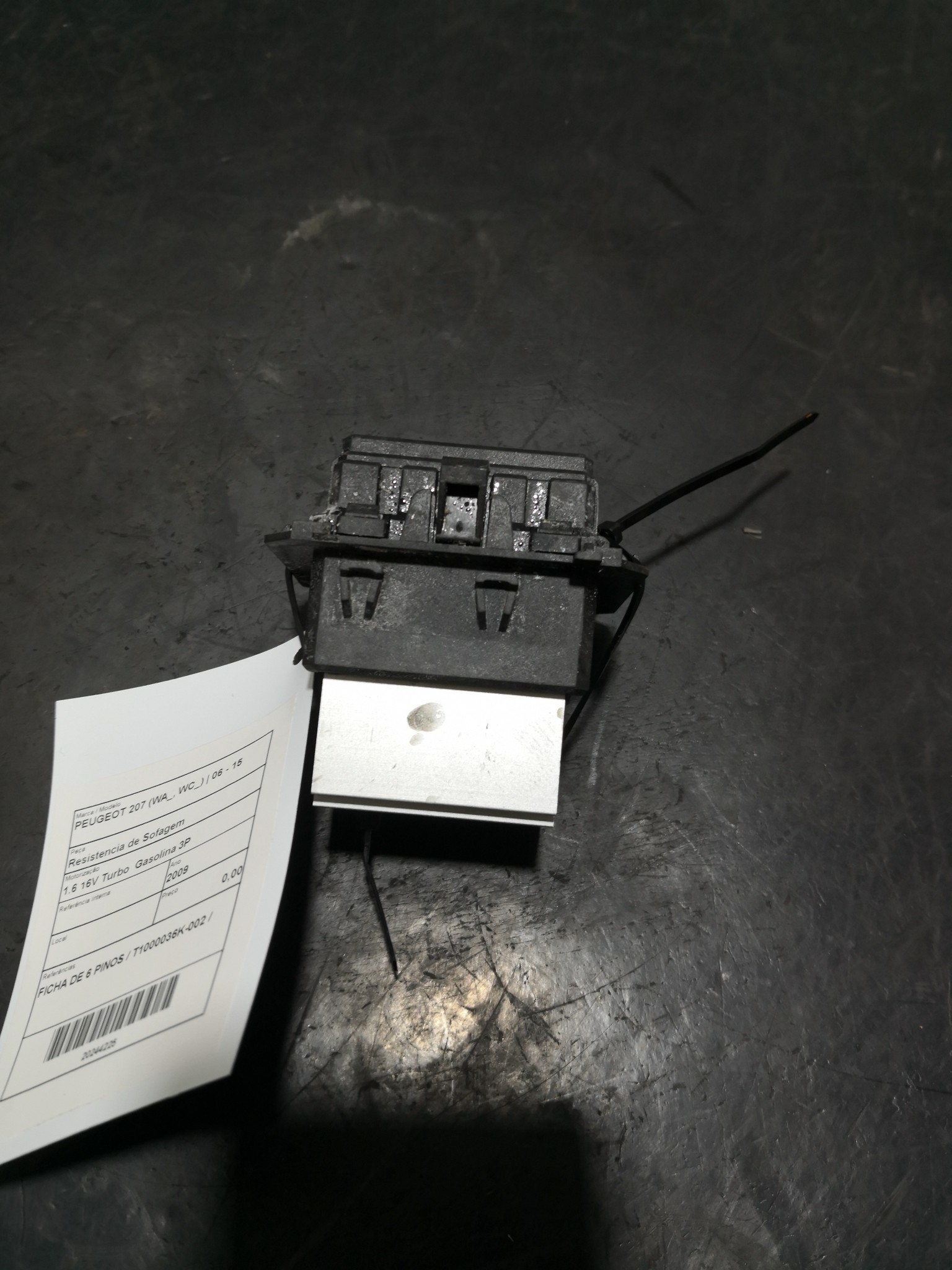 Resistencia de Sofagem PEUGEOT - ID S_104224