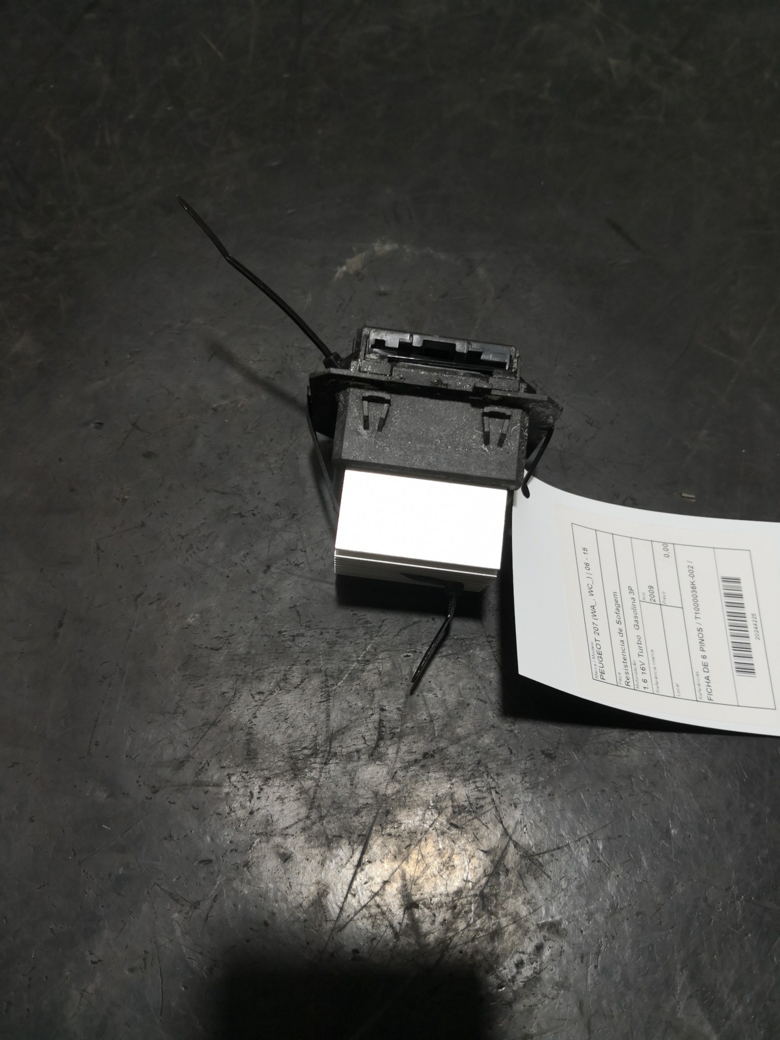 Resistencia de Sofagem PEUGEOT 207 (WA_, WC_) | 06 - 15 Imagem-2