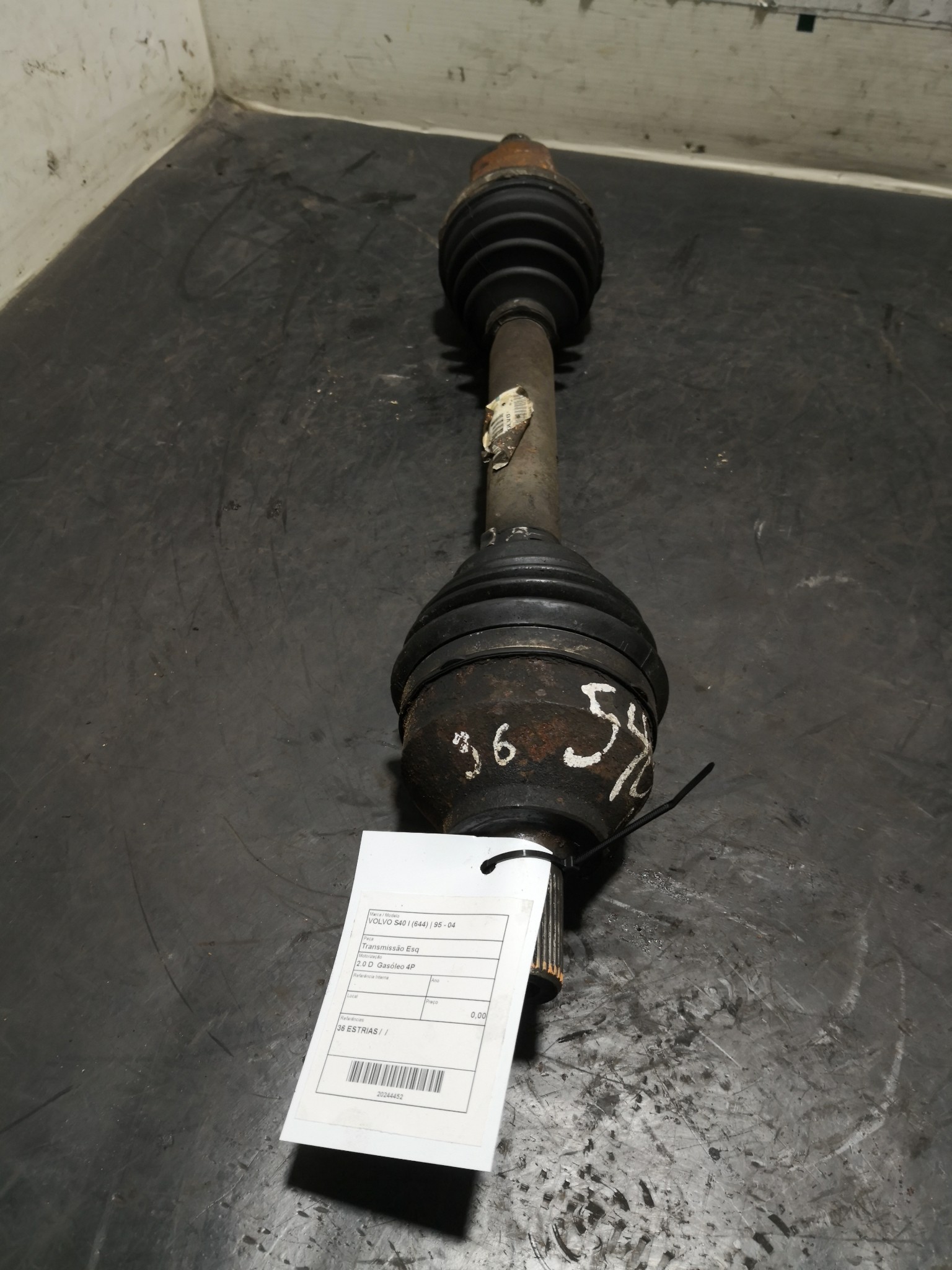 Transmissão Esq VOLVO - ID S_104451