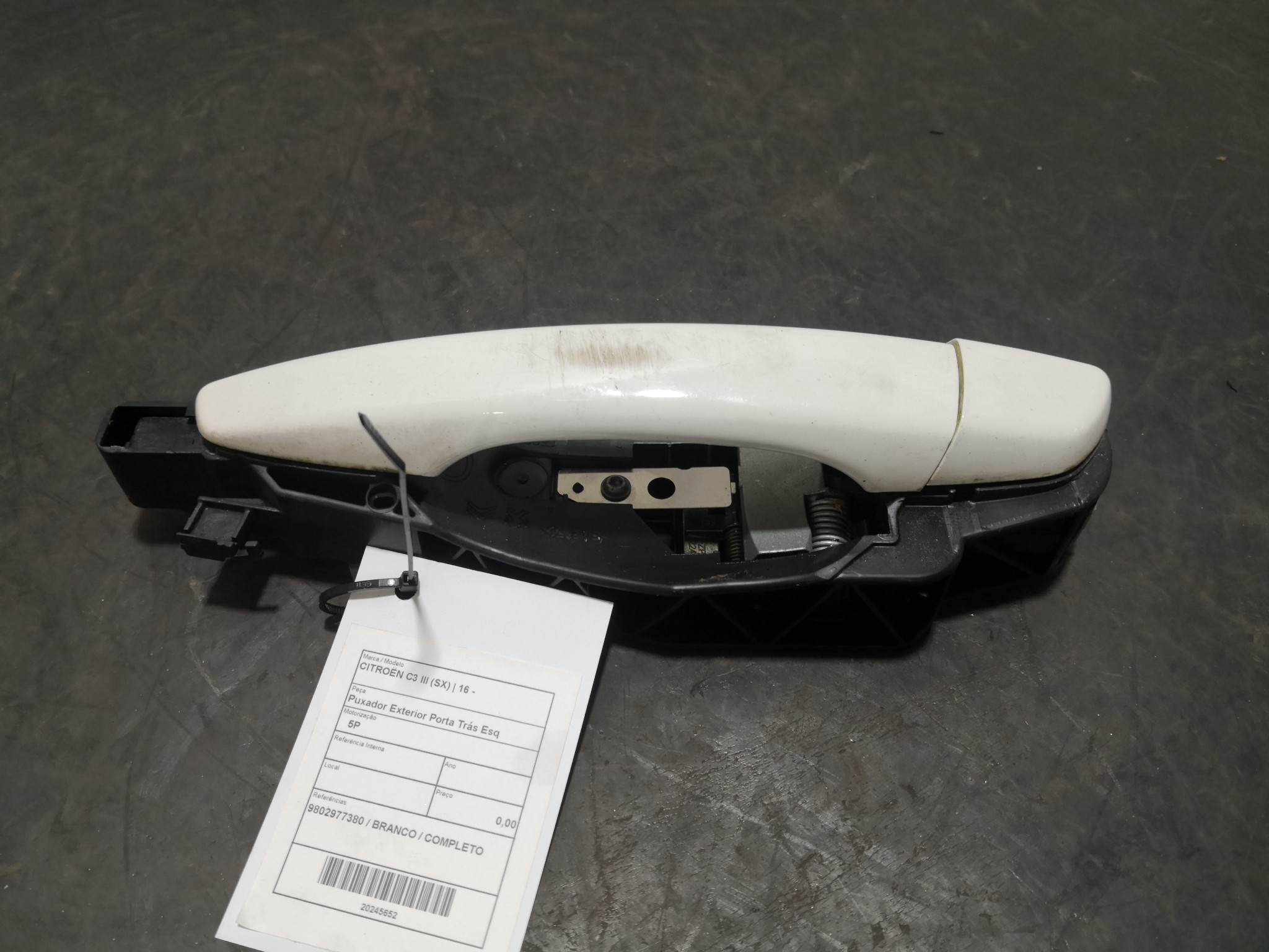 Puxador Exterior Porta Trás Esq CITROEN - ID S_105651
