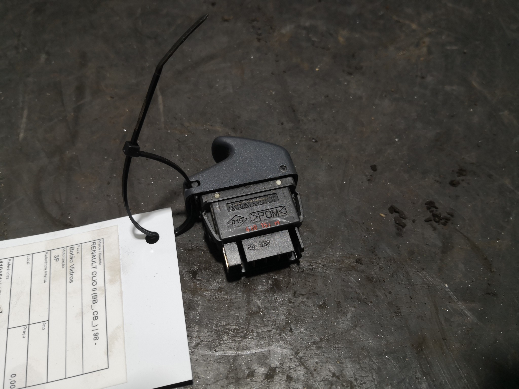 Botão Vidros RENAULT - ID S_105830