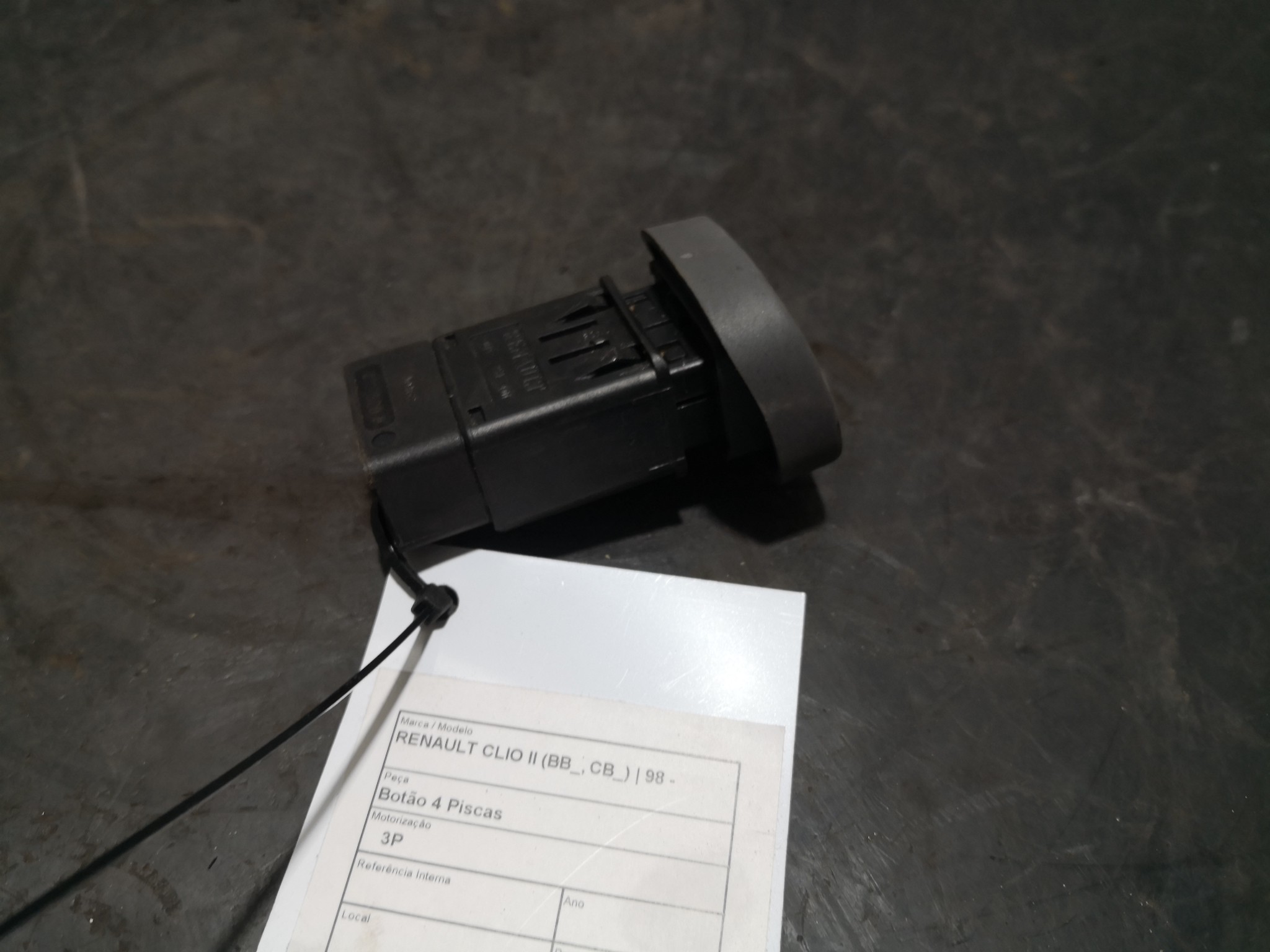 Botão 4 Piscas RENAULT CLIO II (BB_, CB_) | 98 -  Imagem-2