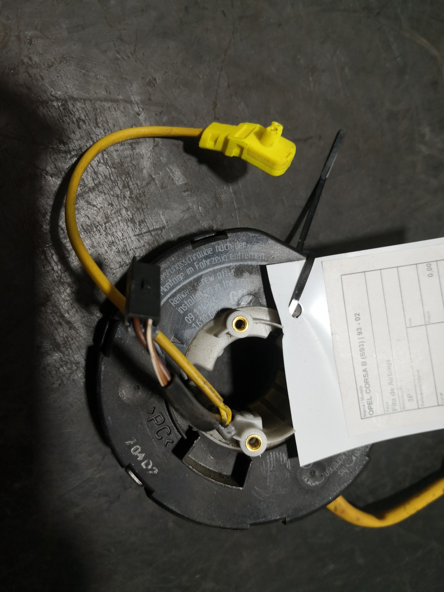 Fita de Airbags OPEL CORSA B (S93) | 93 - 02 Imagem-2