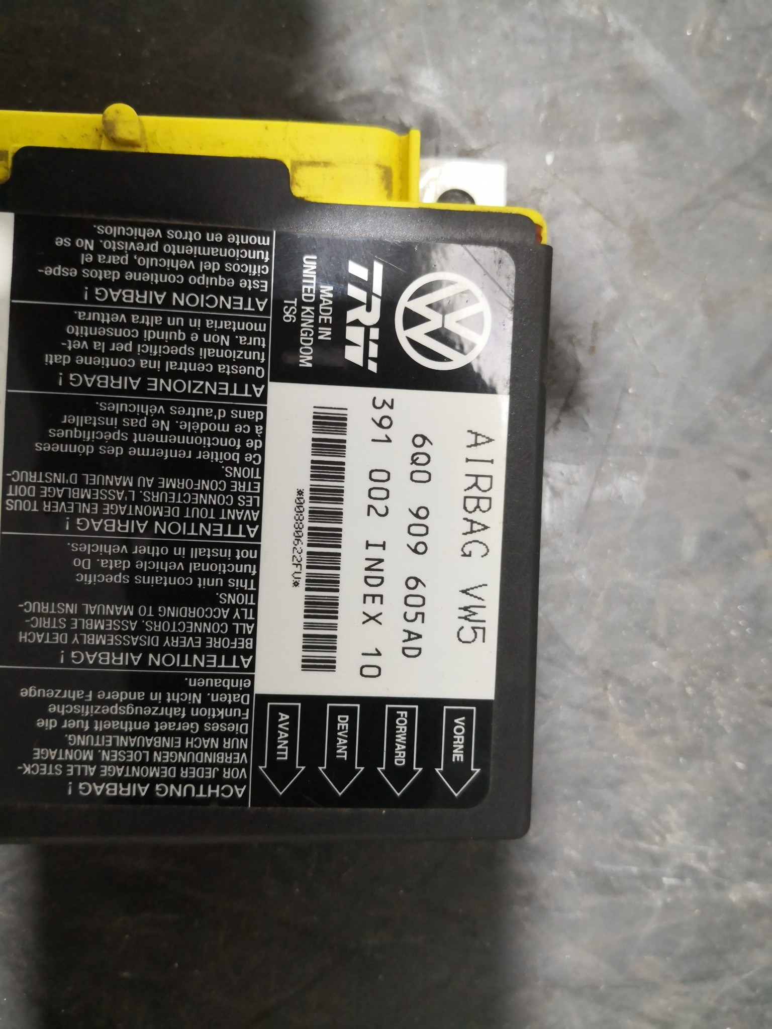 Centralina de Airbags SEAT CORDOBA (6L2) | 02 - 09 Imagem-1