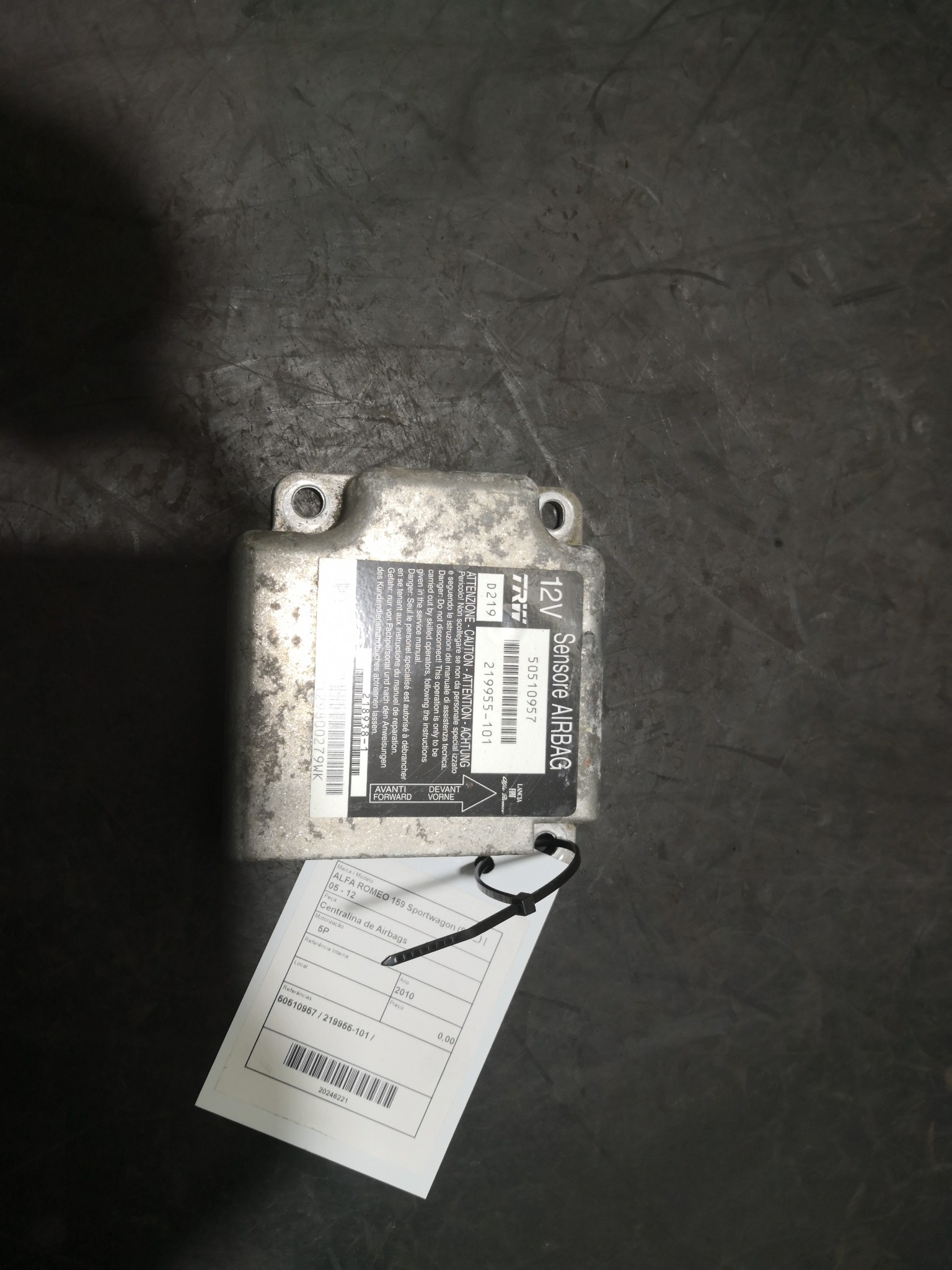 Centralina de Airbags ALFA ROMEO 159 Sportwagon (939_) | 05 - 12 Imagem-2