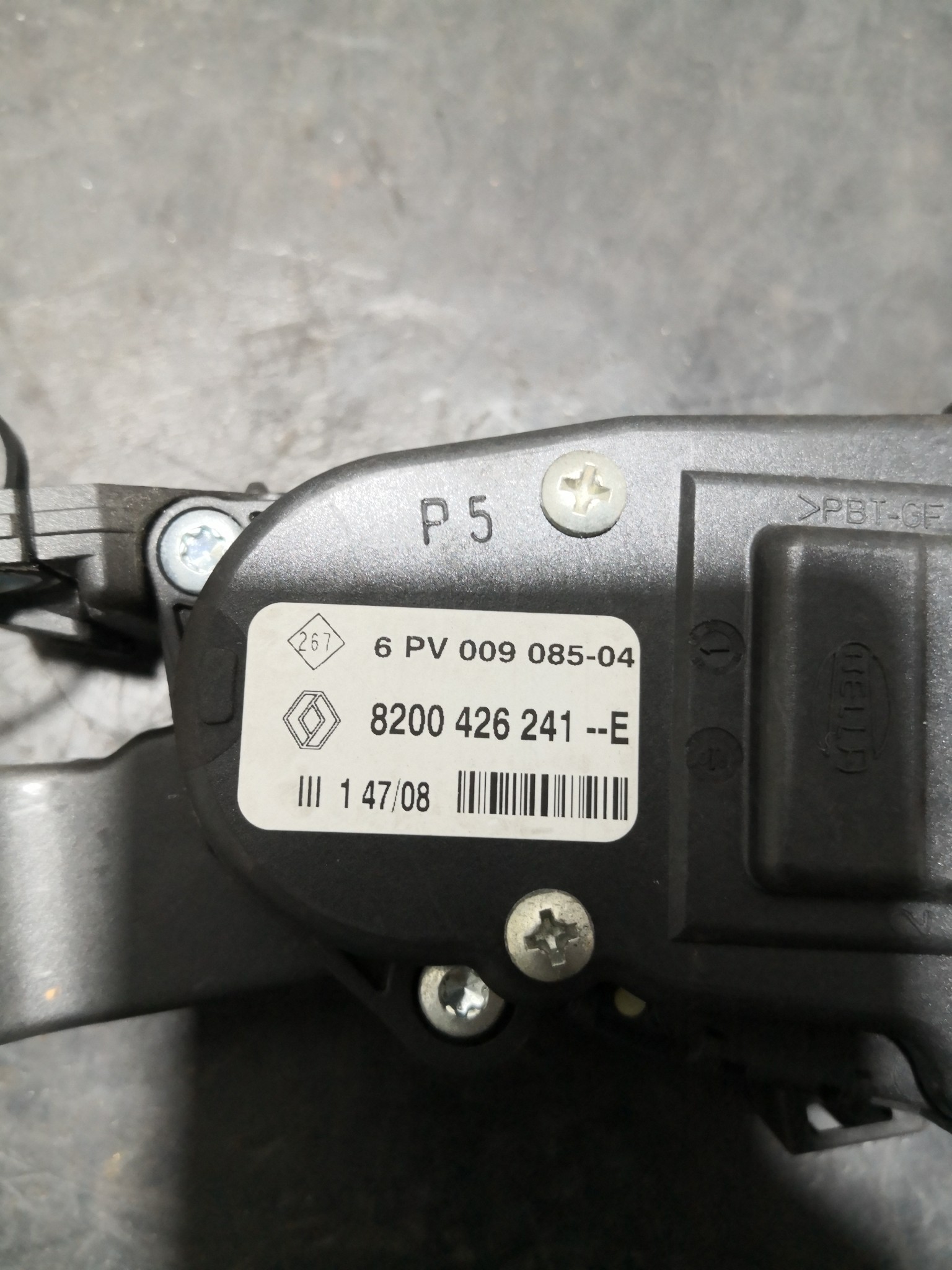 Pedal Potenciometro Acelerador RENAULT TWINGO II (CN0_) | 07 -  Imagem-2