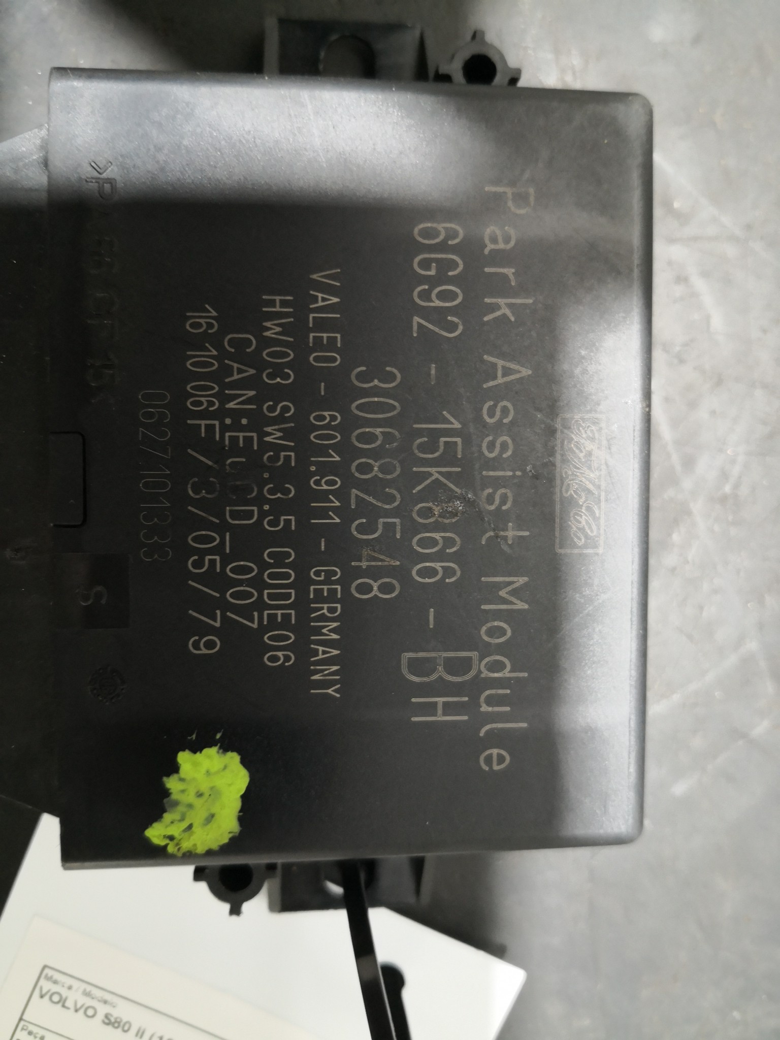 Modulo Sensores Estacionamento VOLVO S80 II (124) | 06 -  Imagem-1