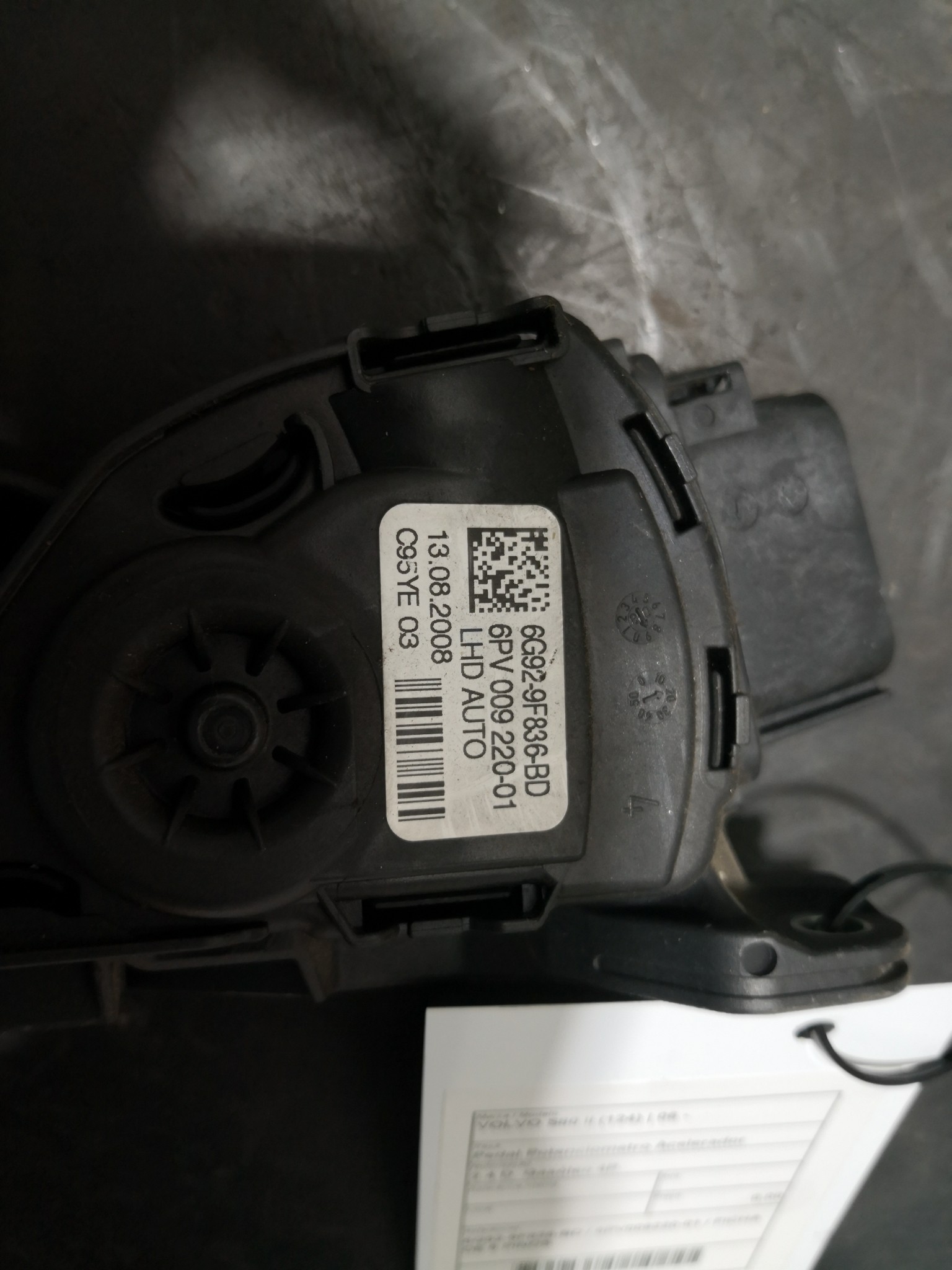 Pedal Potenciometro Acelerador VOLVO S80 II (124) | 06 -  Imagem-1