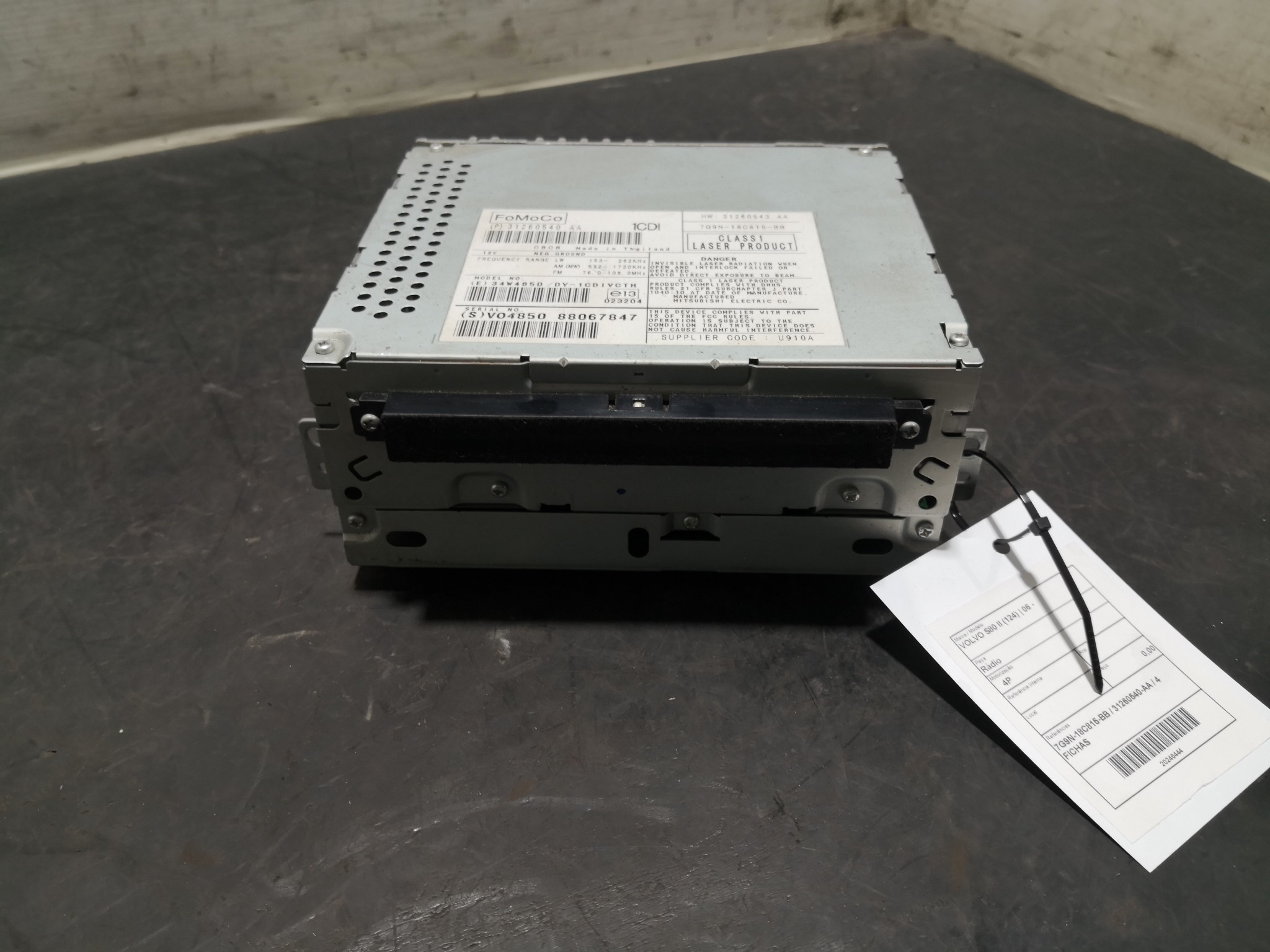 Rádio VOLVO - ID S_106443