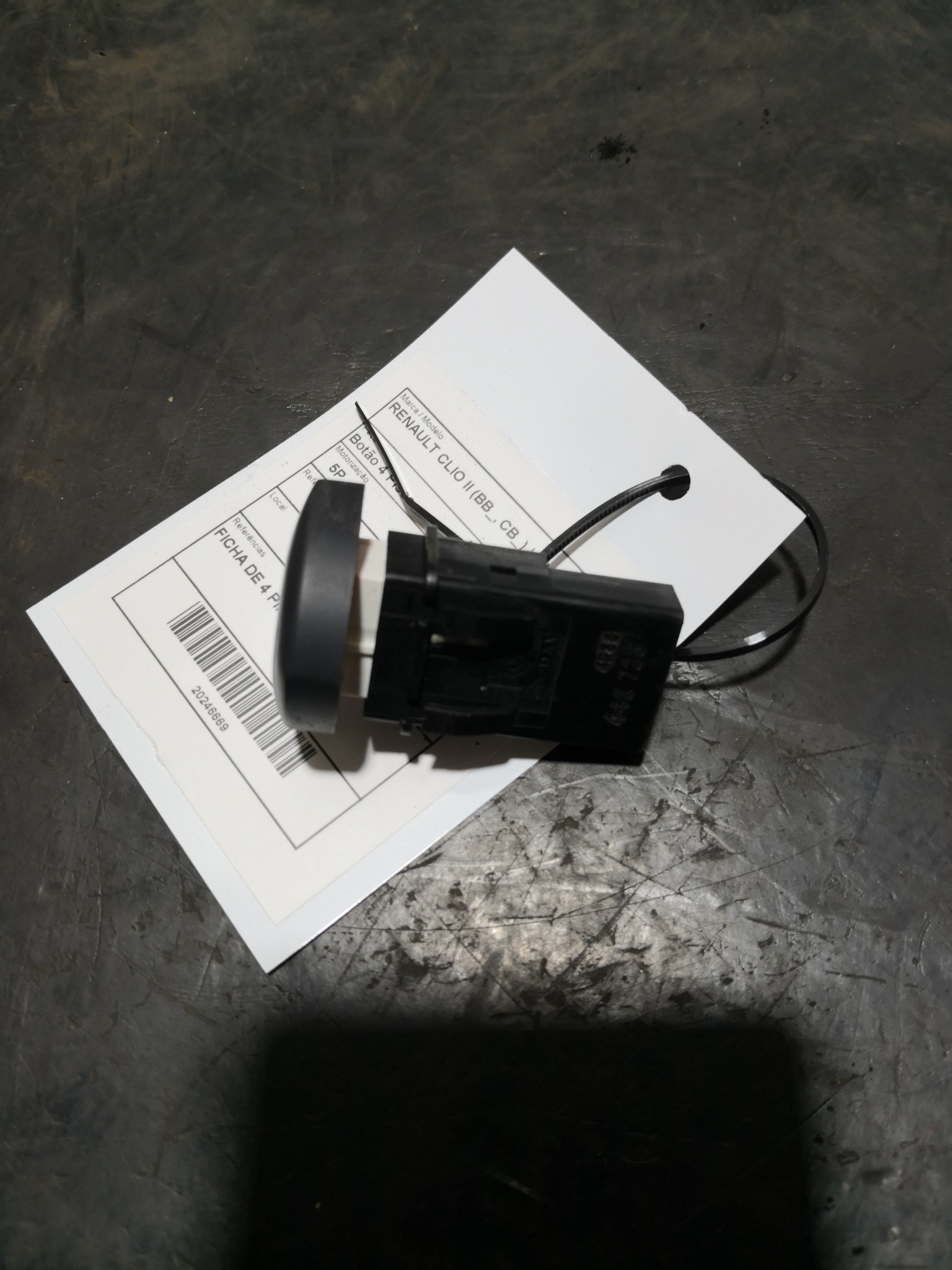 Botão 4 Piscas RENAULT CLIO II (BB_, CB_) | 98 -  Imagem-1