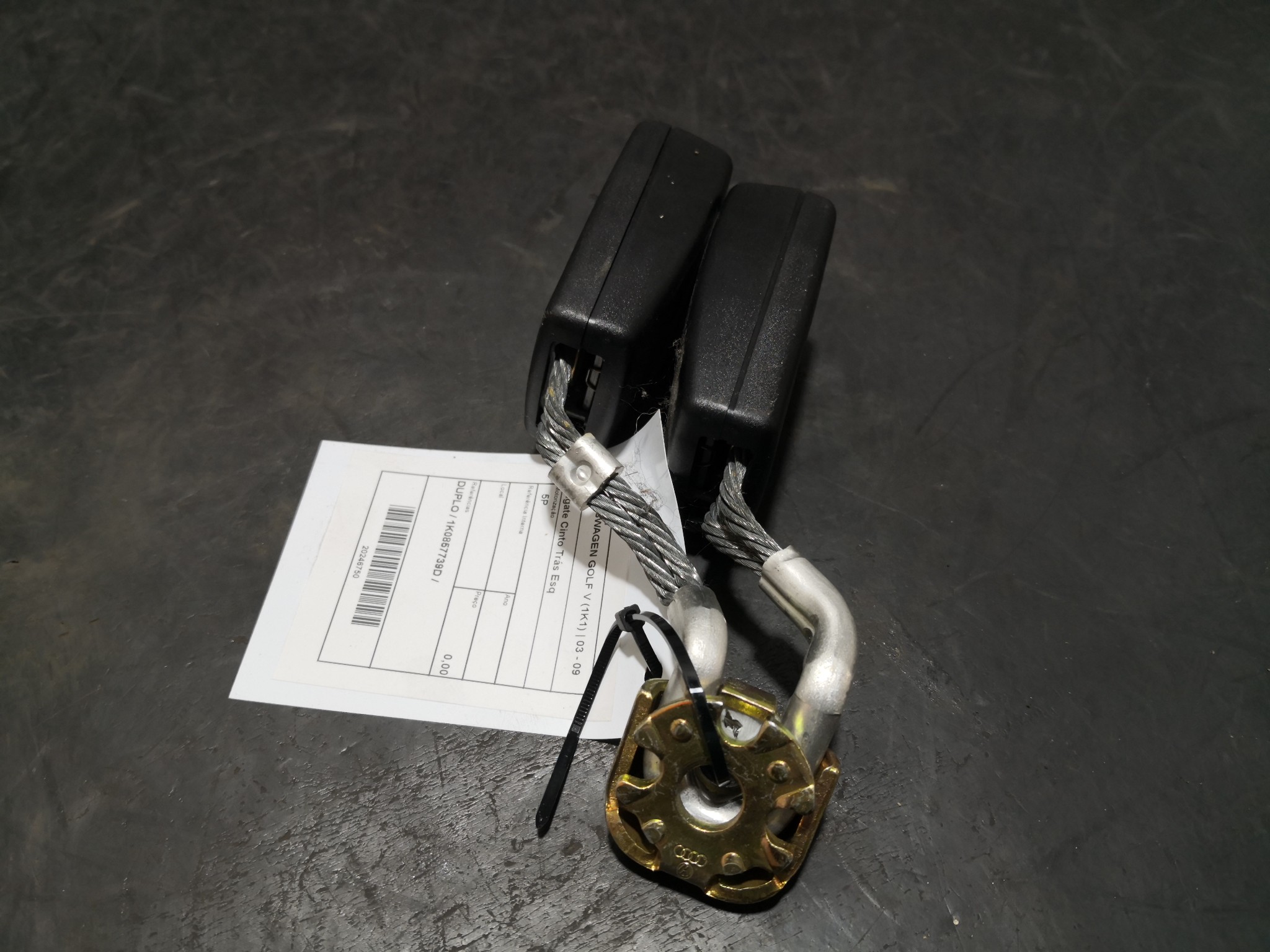 Engate Cinto Trás Esq VOLKSWAGEN GOLF V (1K1) | 03 - 09 Imagem-2