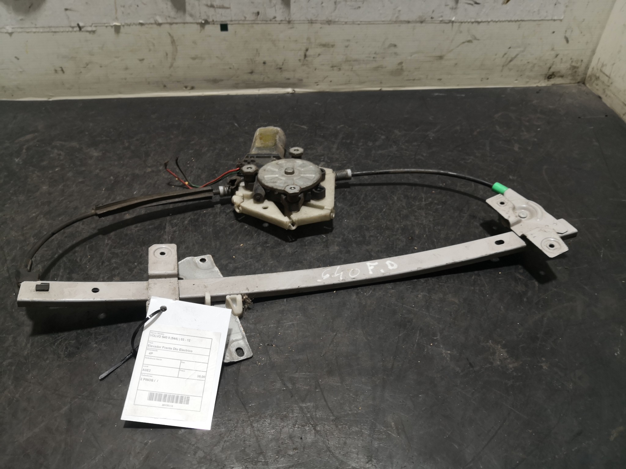 Elevador Frente Dto Electrico VOLVO - ID S_26112