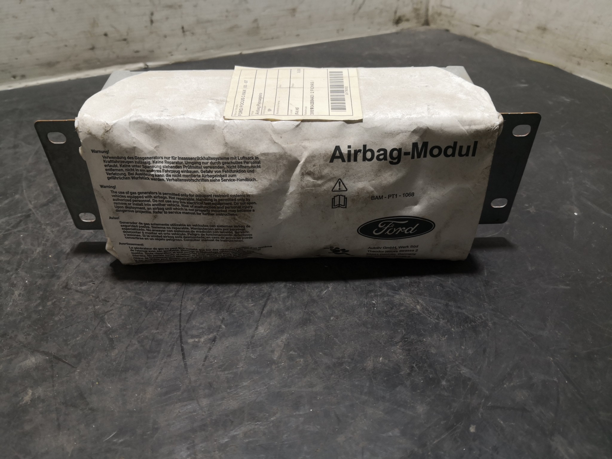 Airbag Passageiro FORD - ID S_38351