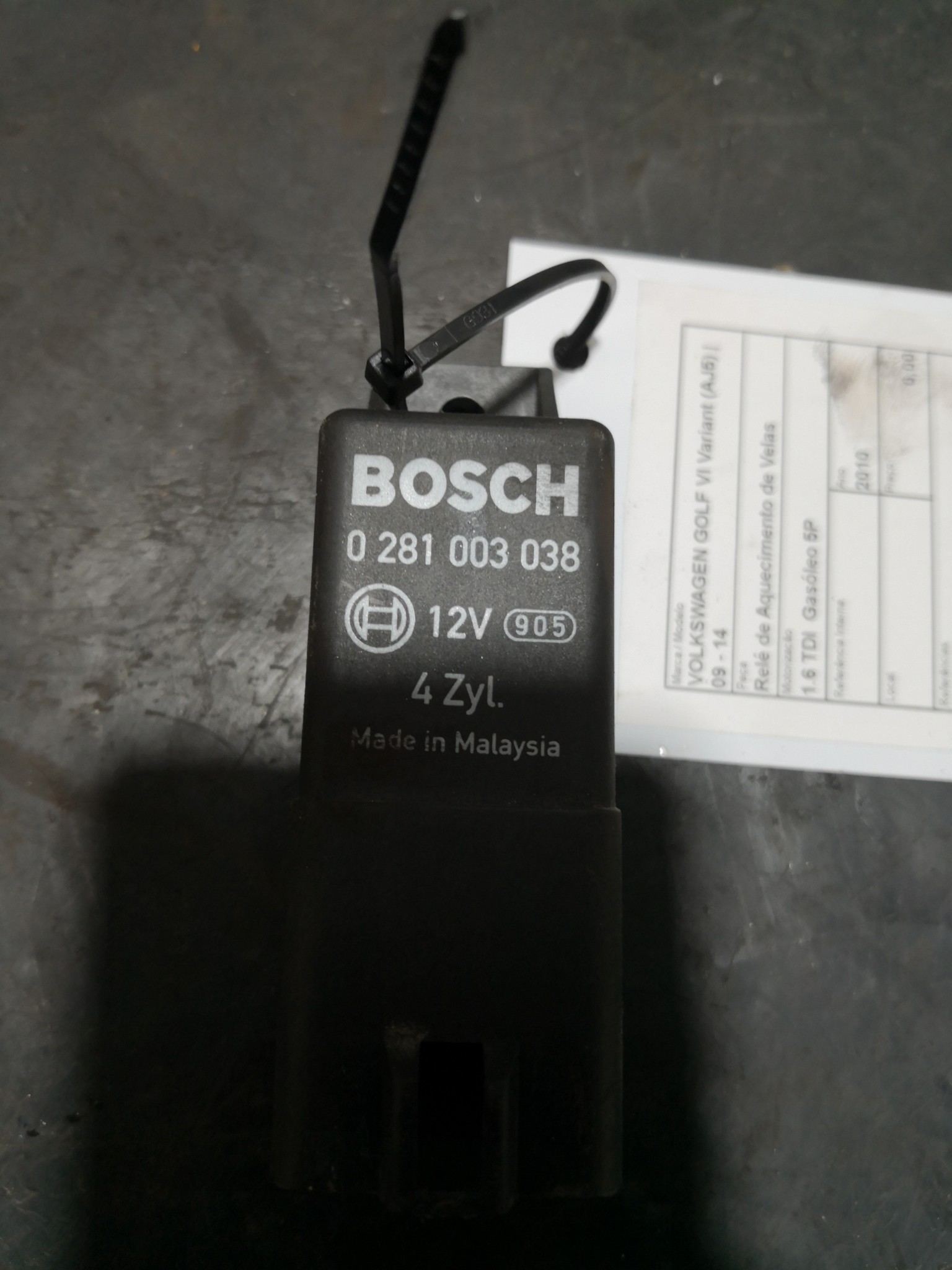 Relé de Aquecimento de Velas VOLKSWAGEN GOLF VI Variant (AJ5) | 09 - 14 Imagem-1