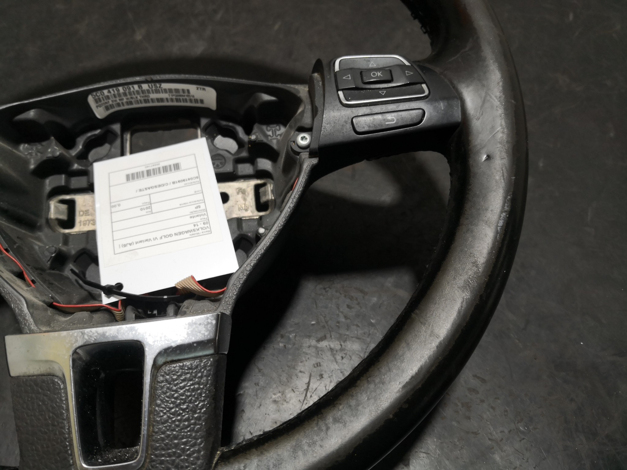 Volante VOLKSWAGEN GOLF VI Variant (AJ5) | 09 - 14 Imagem-6