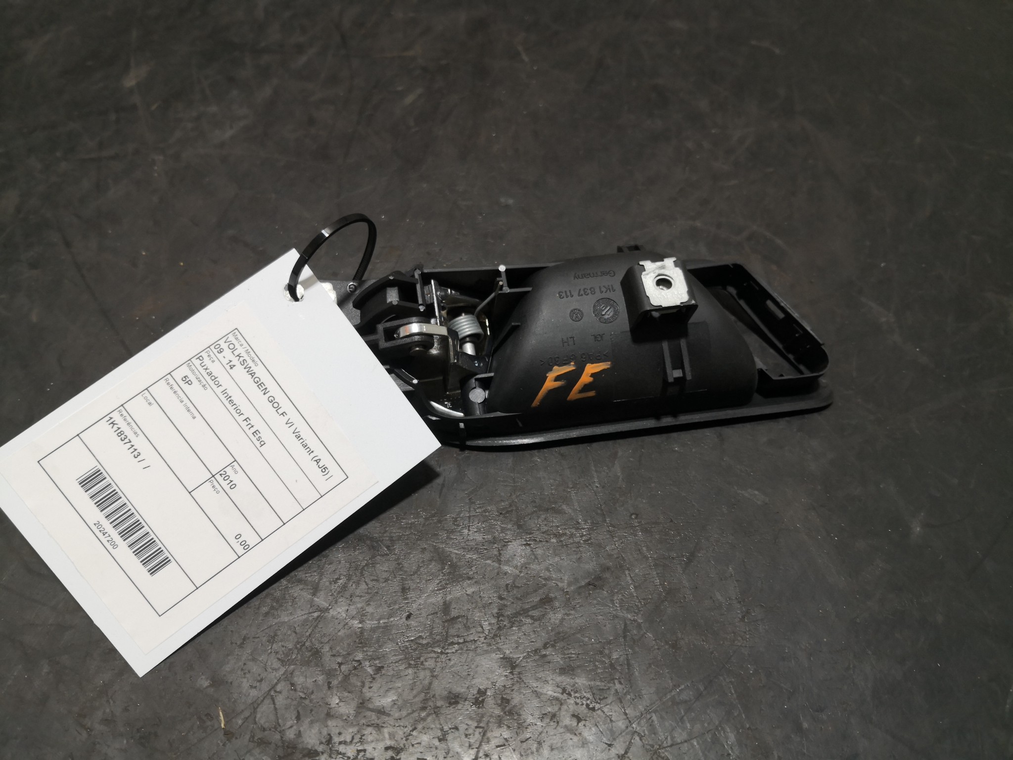 Puxador Interior Frt Esq VOLKSWAGEN GOLF VI Variant (AJ5) | 09 - 14 Imagem-1