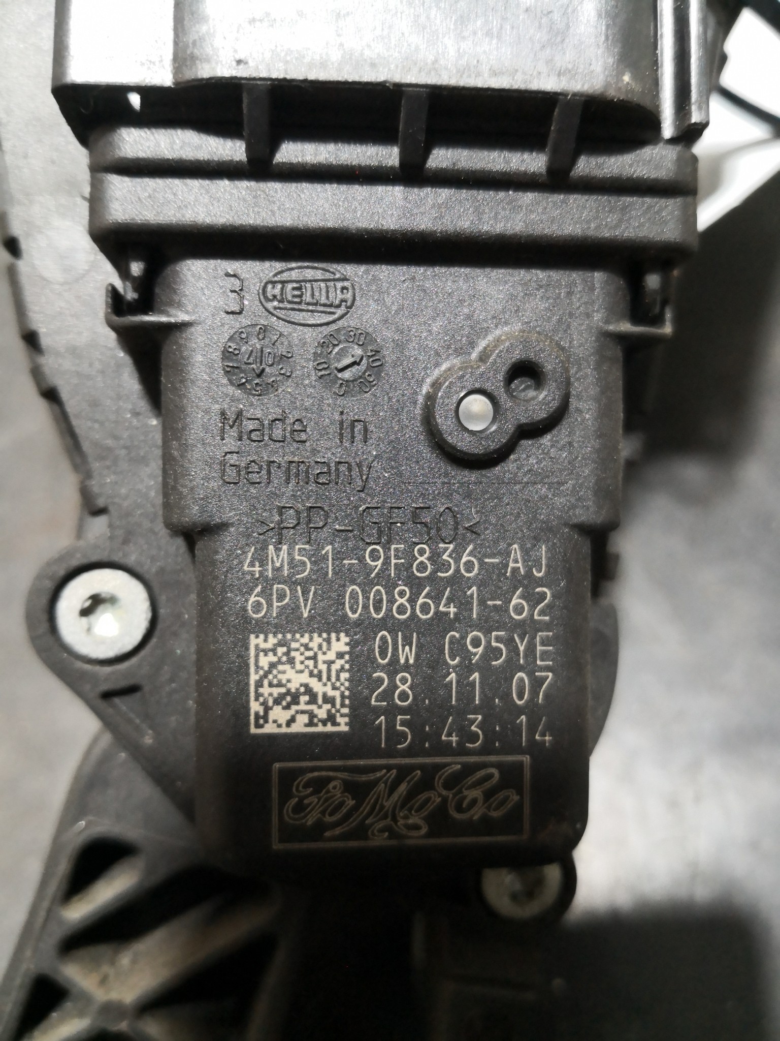 Pedal Potenciometro Acelerador FORD FOCUS II (DA_, HCP, DP) | 04 - 13 Imagem-1