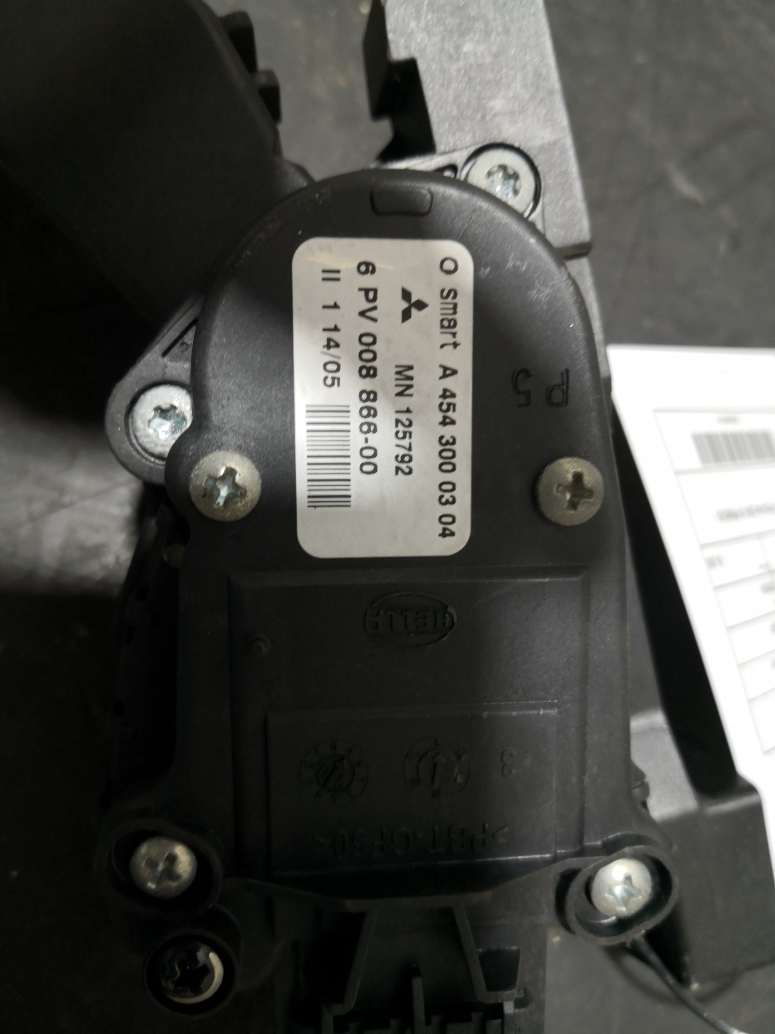 Pedal Potenciometro Acelerador SMART FORFOUR (454) | 04 - 06 Imagem-3