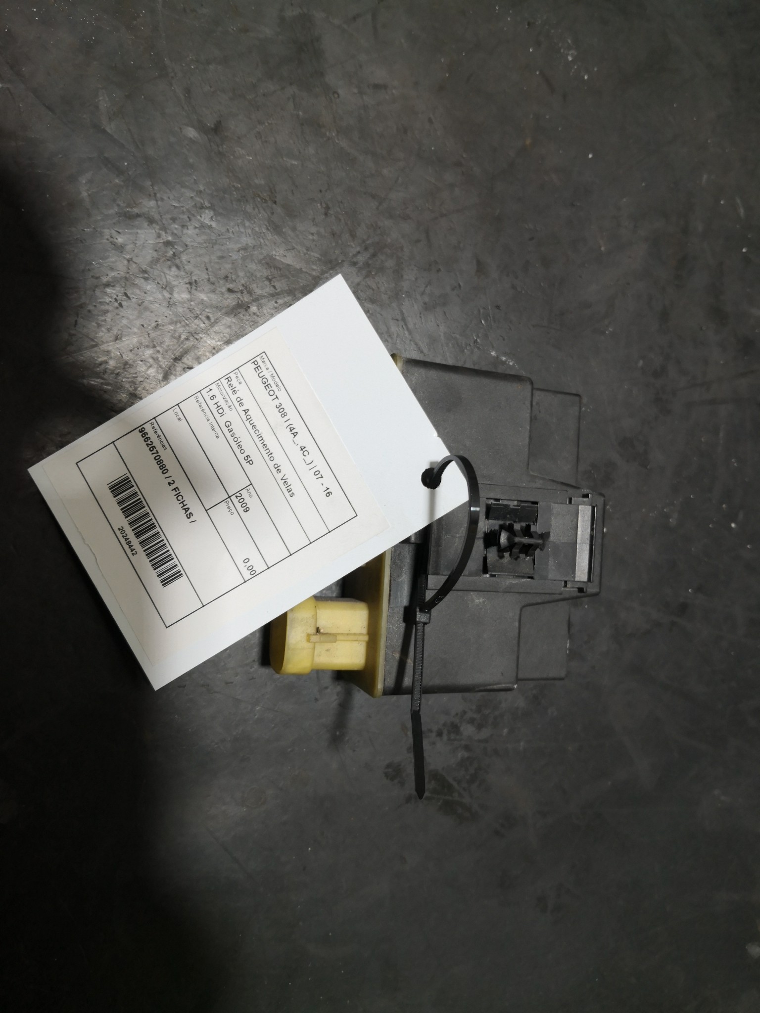 Relé de Aquecimento de Velas PEUGEOT - ID S_108441