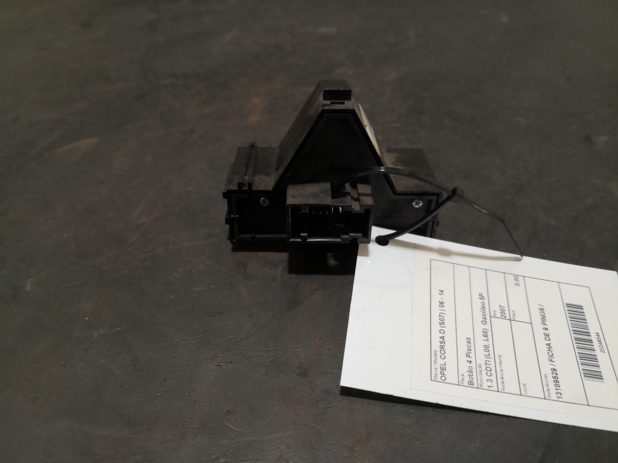 Botão 4 Piscas OPEL CORSA D (S07) | 06 - 14 Imagem-3