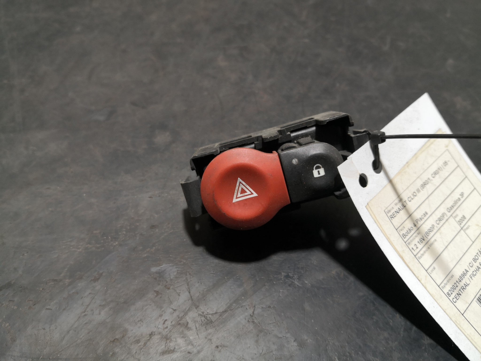 Botão 4 Piscas RENAULT - ID S_67288