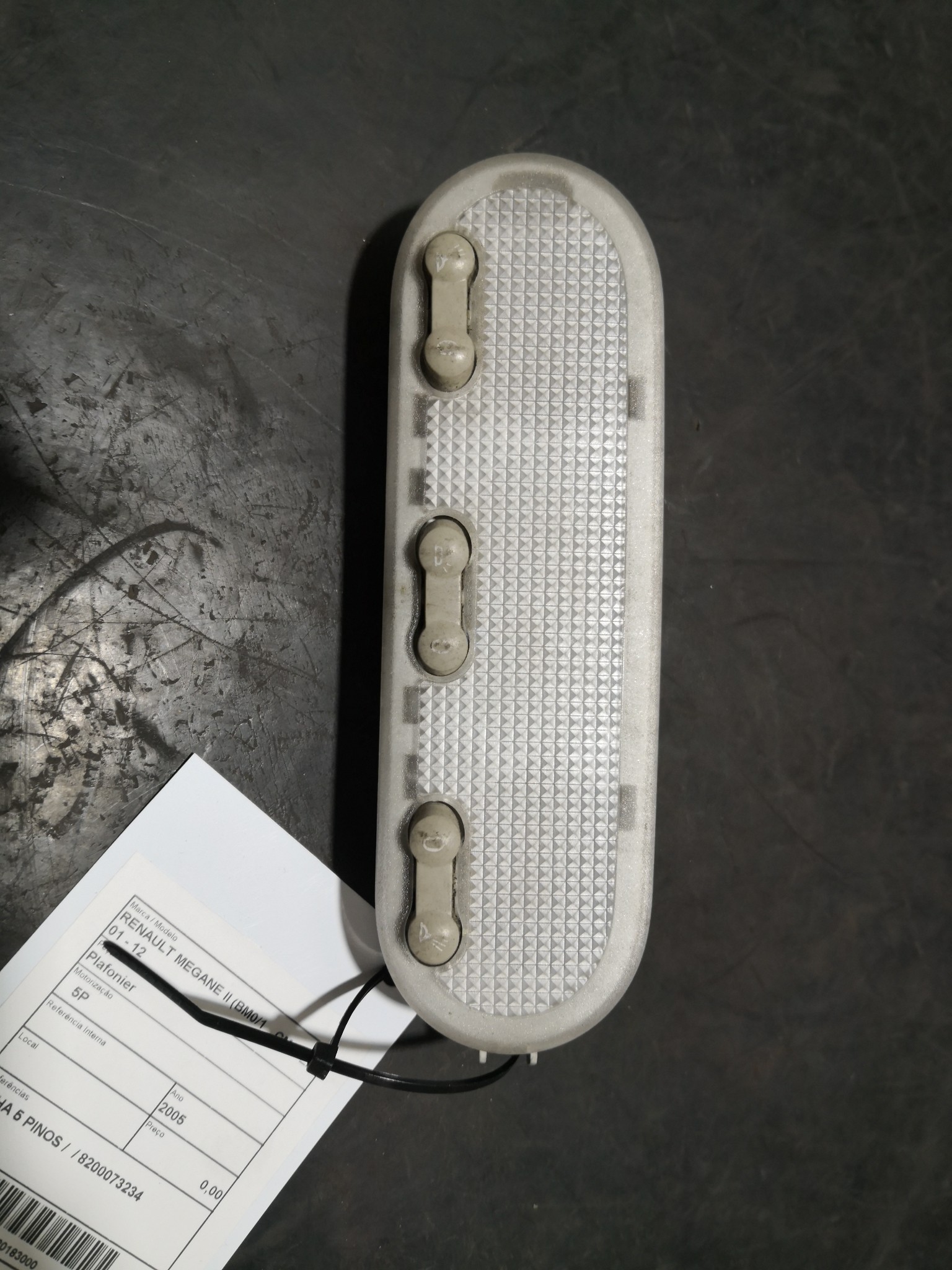 Plafonier  RENAULT MEGANE II (BM0/1_, CM0/1_) | 01 - 12 Imagem-2