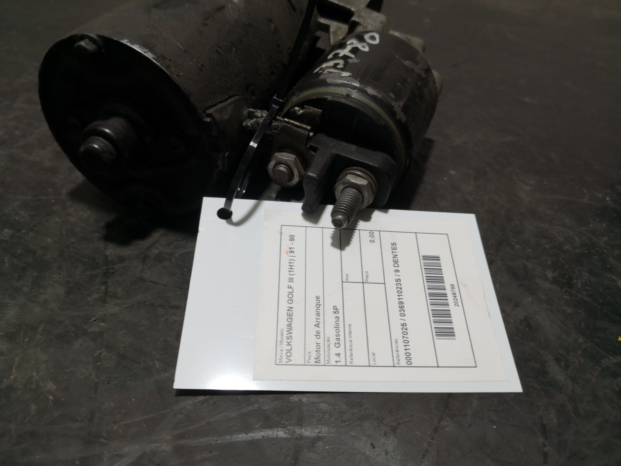 Motor de Arranque VOLKSWAGEN GOLF III (1H1) | 91 - 98 Imagem-1