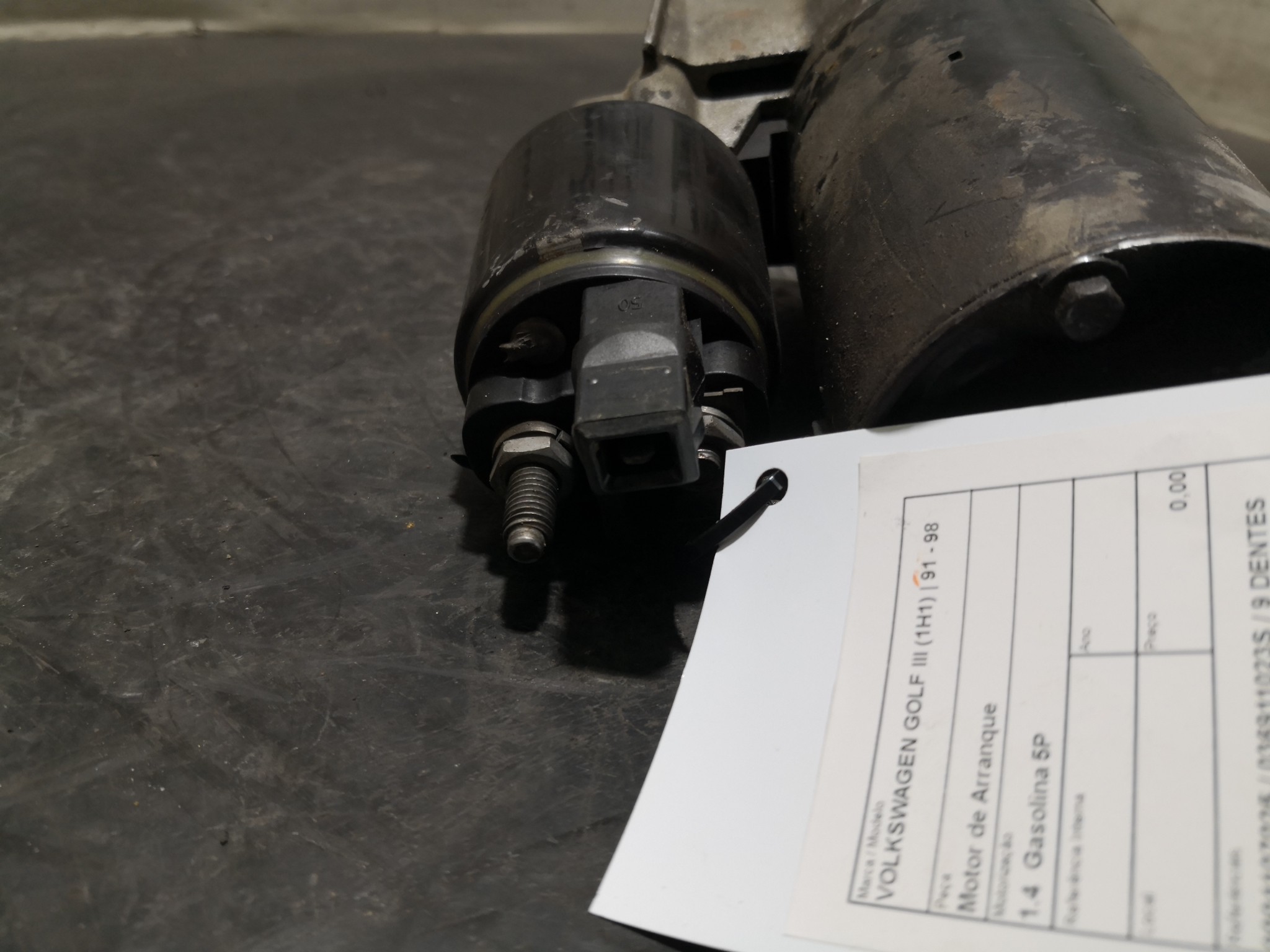 Motor de Arranque VOLKSWAGEN GOLF III (1H1) | 91 - 98 Imagem-3