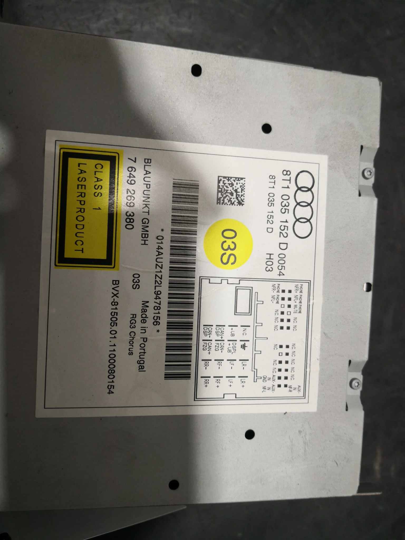 Rádio AUDI A4 (8K2, B8) | 07 - 15 Imagem-1