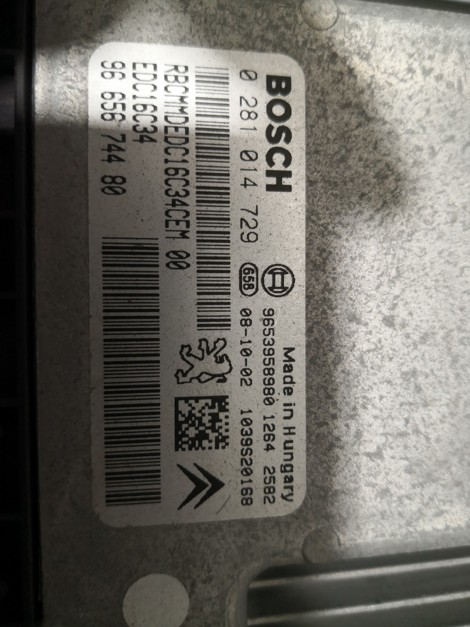 Centralina do Motor CITROEN C4 Grand Picasso I (UA_) | 06 - 13 Imagem-1