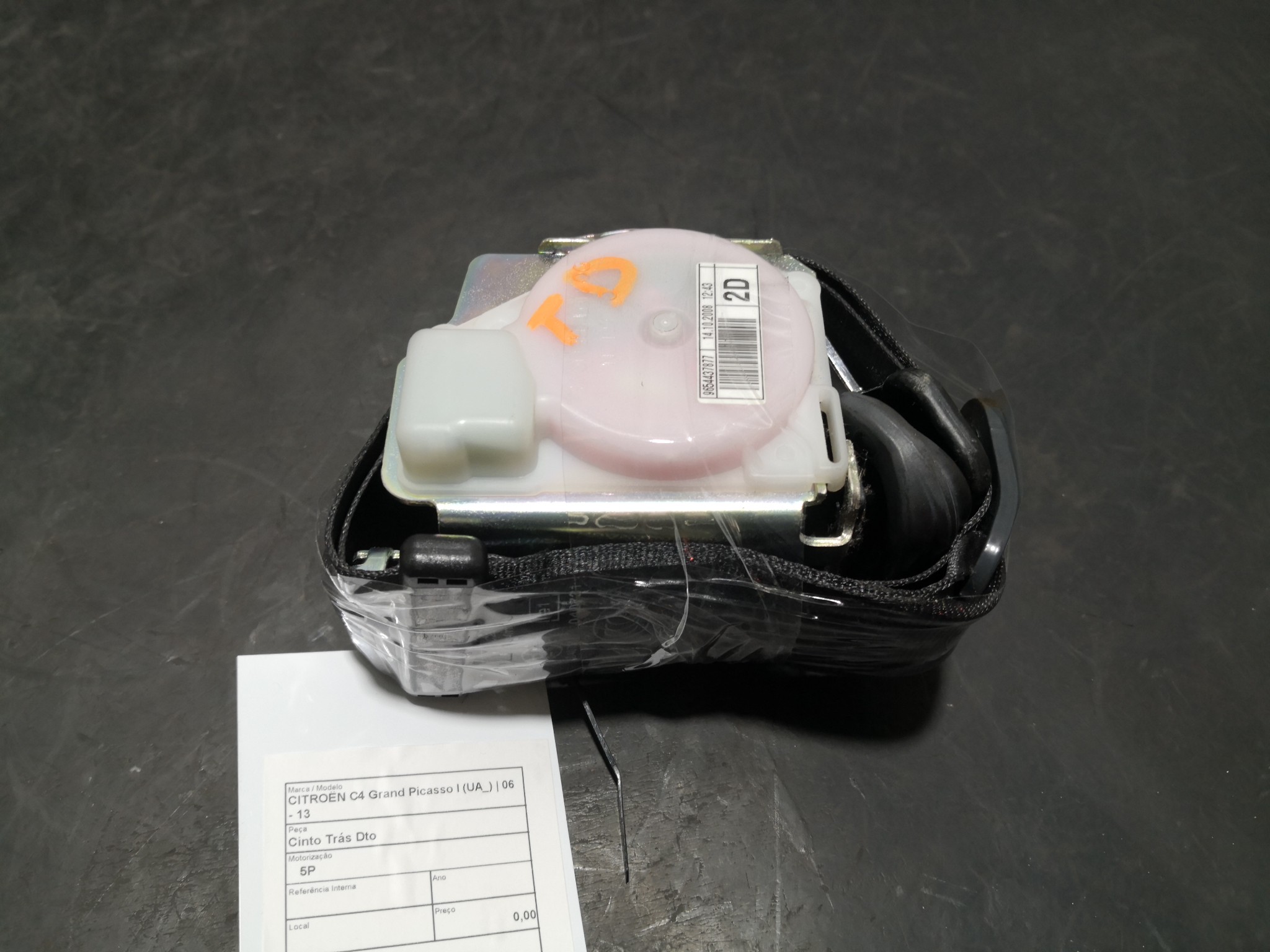 Cinto Trás Dto CITROEN - ID S_108954