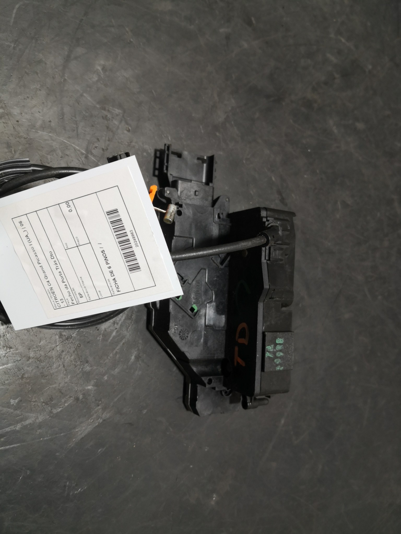 Fecho da Porta Trás Dto CITROEN C4 Grand Picasso I (UA_) | 06 - 13 Imagem-3