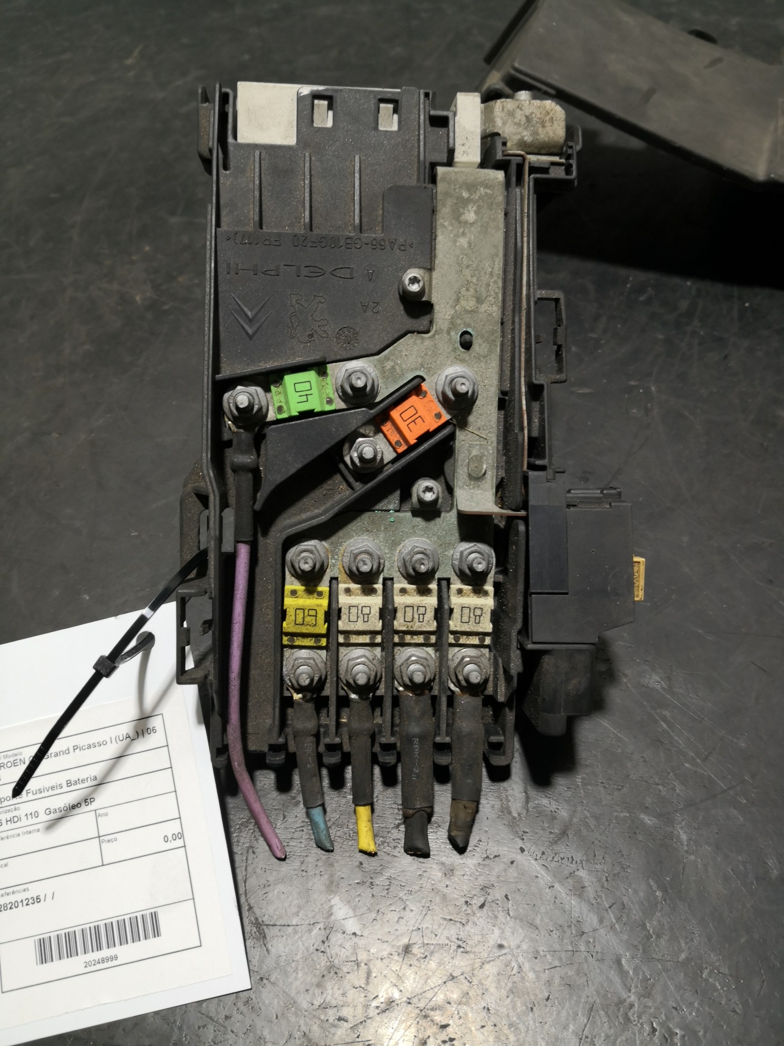 Suporte Fusiveis Bateria CITROEN C4 Grand Picasso I (UA_) | 06 - 13 Imagem-2