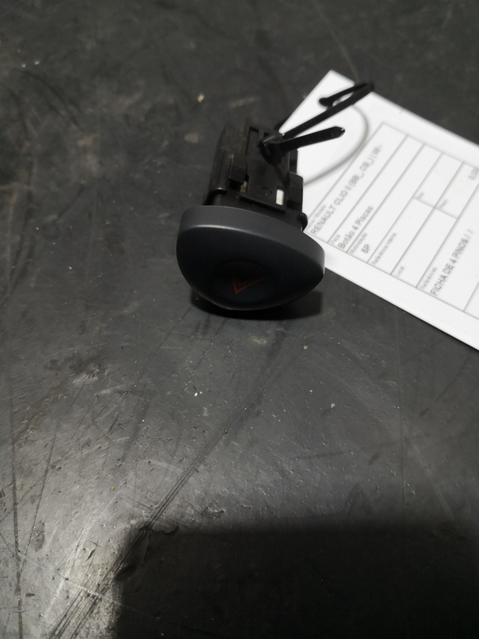 Botão 4 Piscas RENAULT CLIO II (BB_, CB_) | 98 -  Imagem-1
