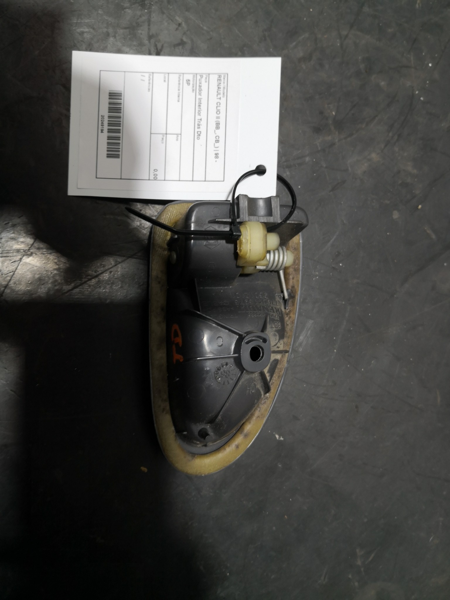 Puxador Interior Trás Dto RENAULT - ID S_109193