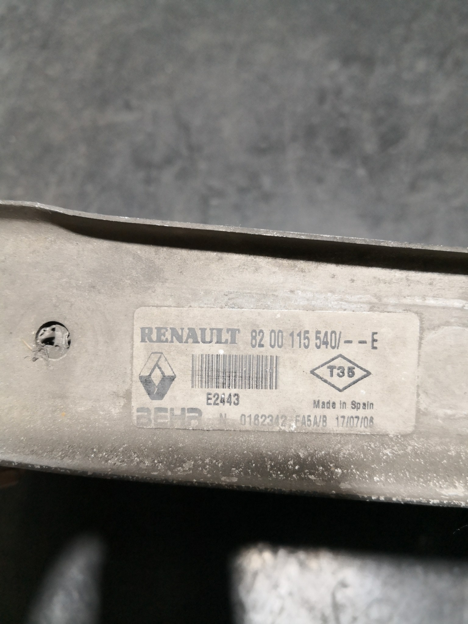 Radiador do Intercooler RENAULT MEGANE II (BM0/1_, CM0/1_) | 01 - 12 Imagem-2