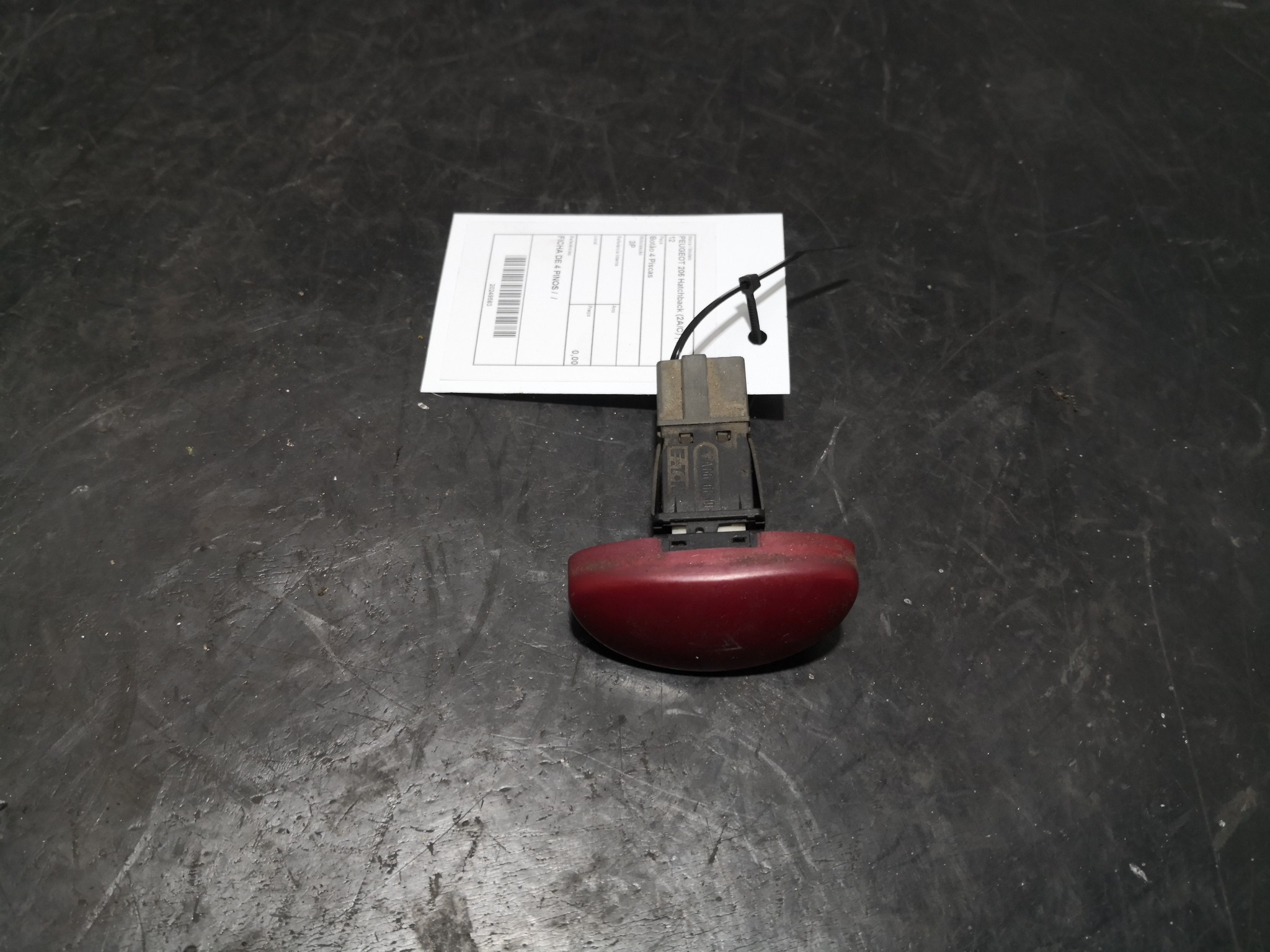 Botão 4 Piscas PEUGEOT 206 Hatchback (2A/C) | 98 - 12 Imagem-1