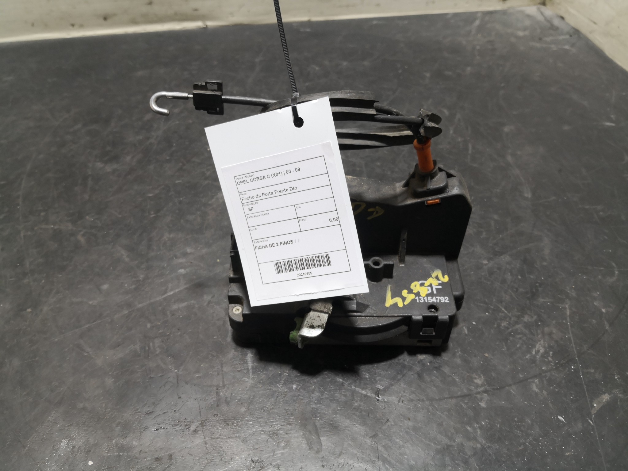 Fecho da Porta Frente Dto OPEL - ID S_109654