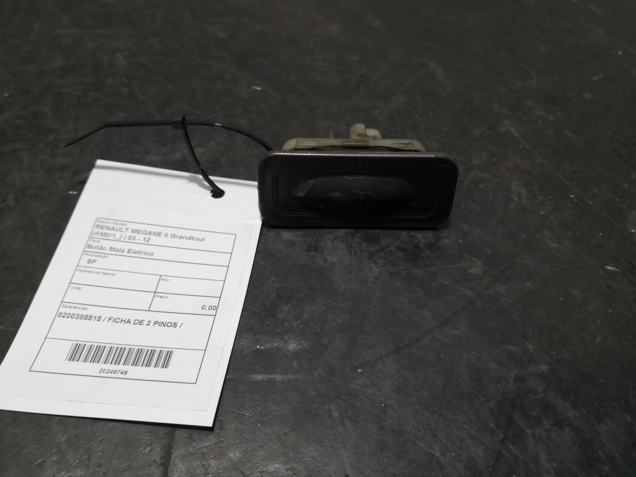 Botão Mala Eletrico RENAULT MEGANE II Grandtour (KM0/1_) | 03 - 12 Imagem-2