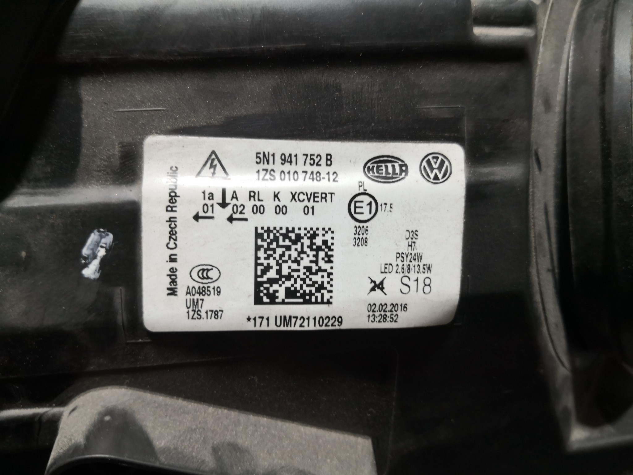 Ótica Dto Xenon VOLKSWAGEN TIGUAN (5N_) | 07 - 18 Imagem-2